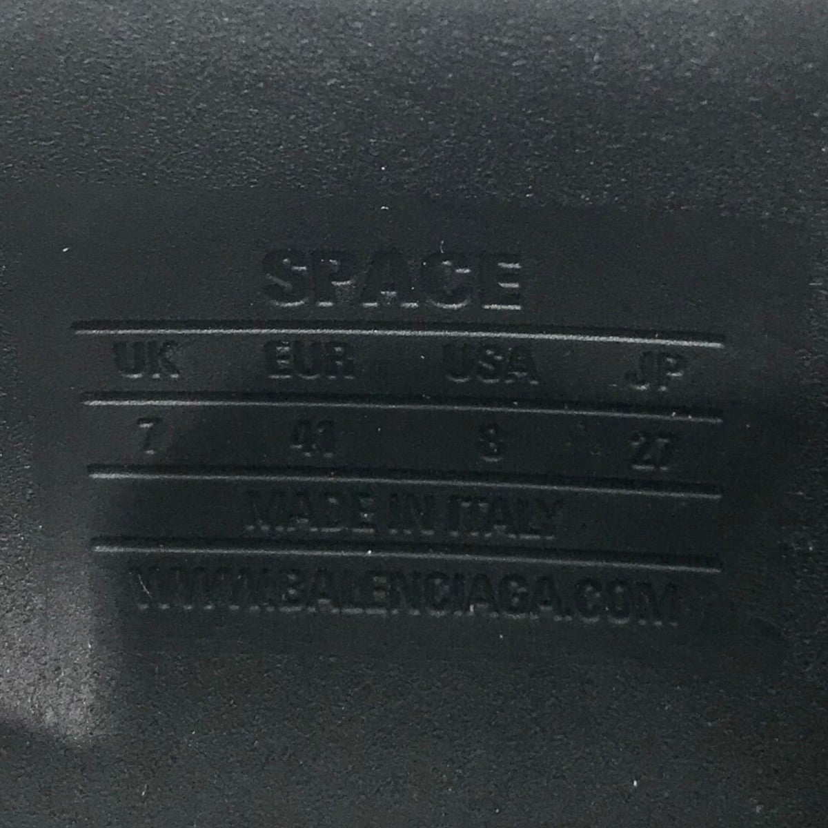 BALENCIAGA(バレンシアガ) 「SPACE スペース」シューズ ブラック