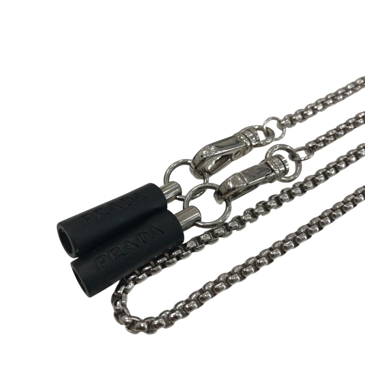 カズさん専用 プラダ コード PRADA(プラダ) 2クリップチェーングラスコード シルバー｜【公式