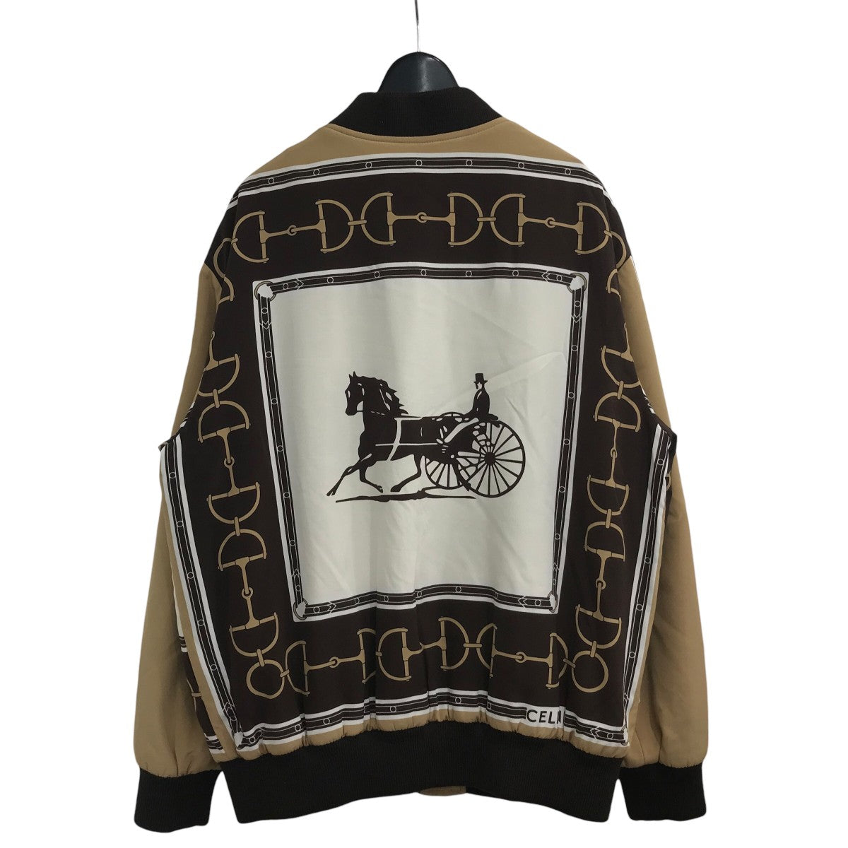 CELINE(セリーヌ) ベロアトラックジャケット 2Y69B679I グリーン