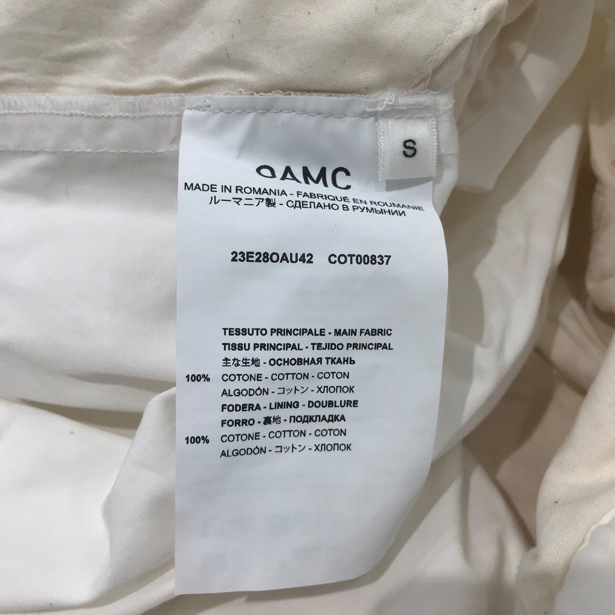OAMC カーゴショーツ OAMC オーエーエムシー ブラック puff short ハーフパラシュート