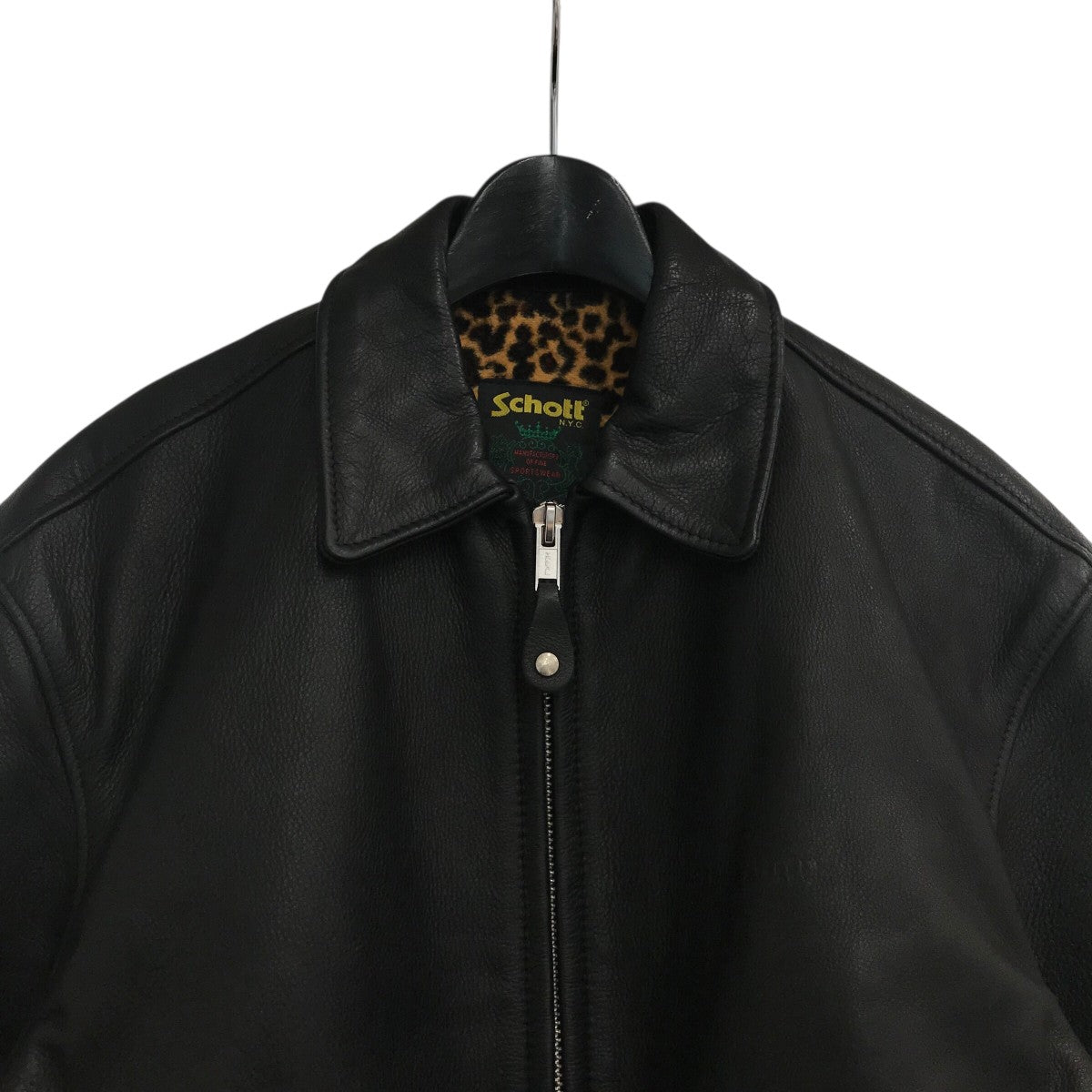 Supreme×Schott 24AW「Leather Racer Jacket」レザージャケット 古着・中古-3枚目のアイテム画像