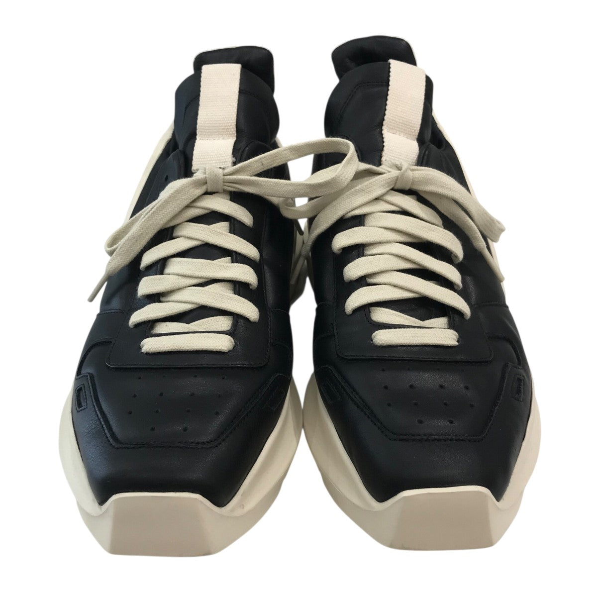 関税送料込★RICK OWENS☆GETH RUNNER レザー スニーカー Geth Runner leather sneakers in black - Rick Owens | Mytheresa