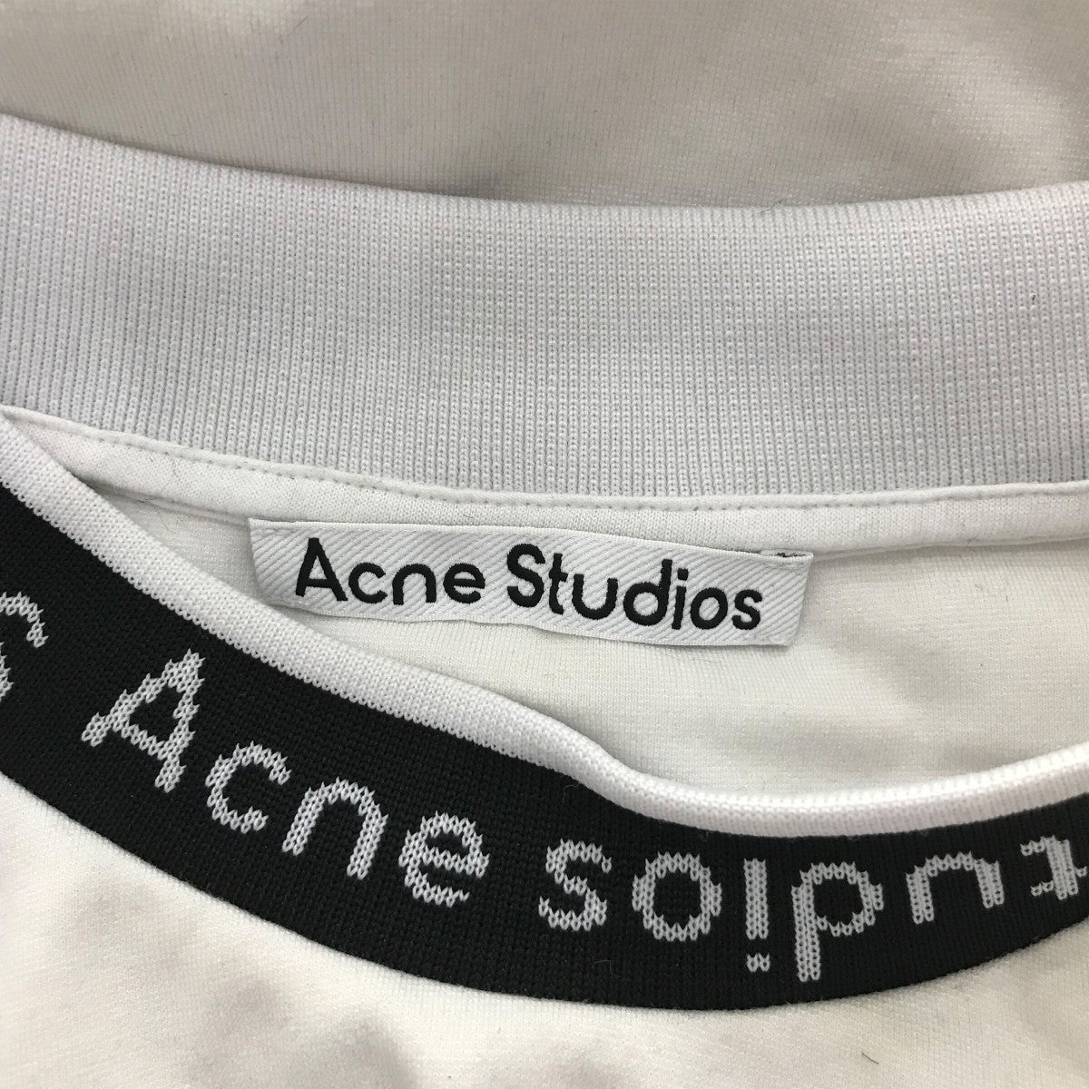 Acne Studios Logo rib Tシャツ アクネ Acne Studios (アクネストゥディオズ) ロゴリブ クルーネック