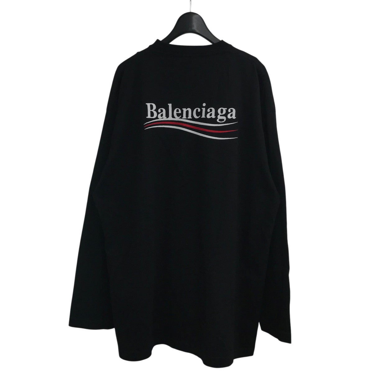 美品 バレンシアガ BALENCIAGA キャンペーン ロゴ 長袖 シャツ BALENCIAGA バレンシアガ キャンペーンロゴ刺繍半袖Tシャツ