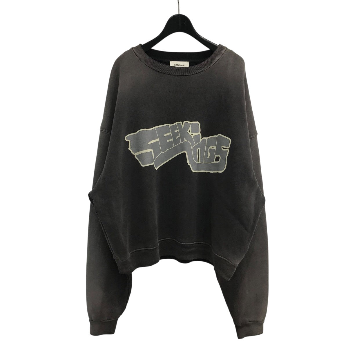 【美品】WIND AND SEA × JOHNSON スウェット 古着 XL 黒 WIND AND SEA HYSTERIC GLAMOUR ダメージ加工コラボデニム wds-c