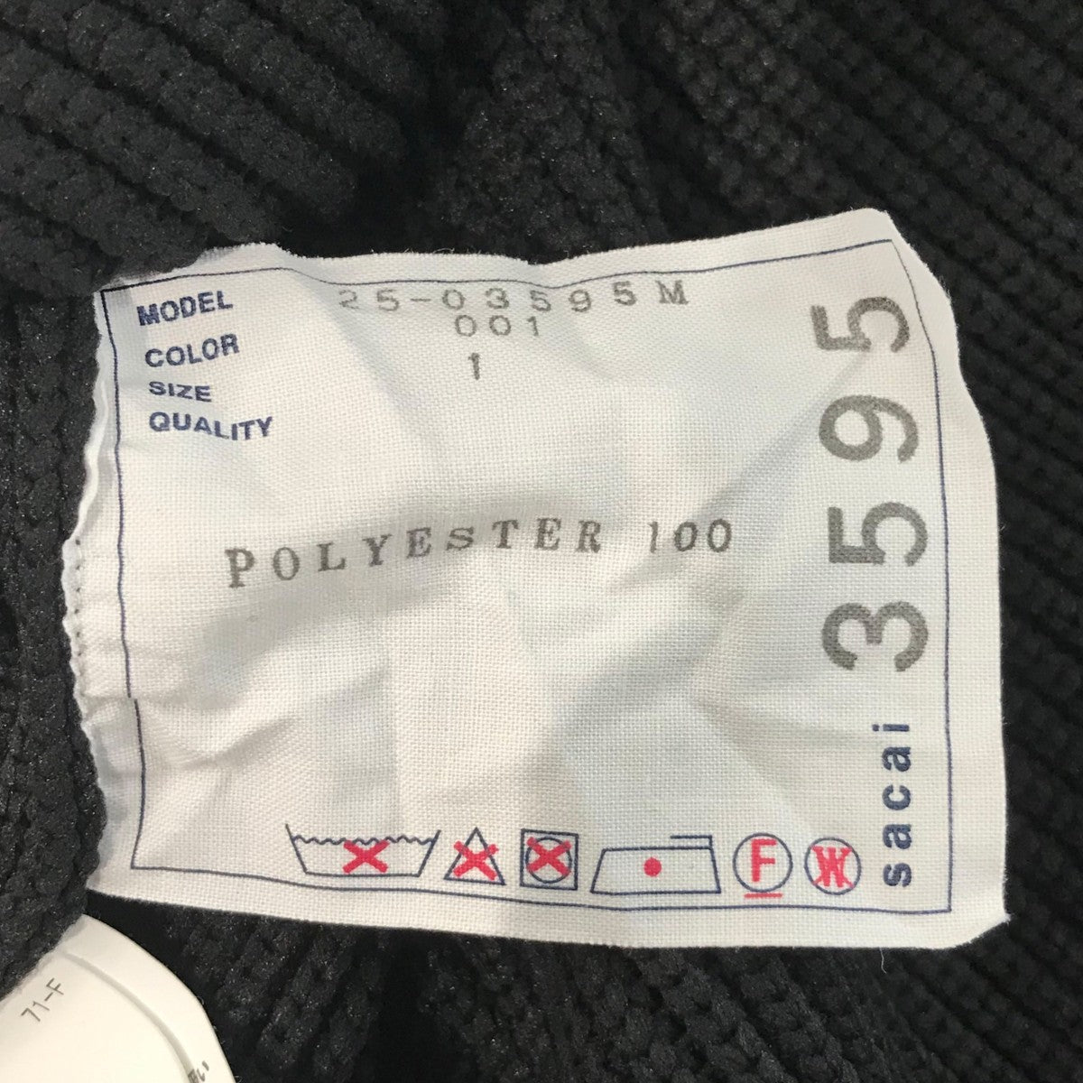 sacai ウールナイロンニット サイズ2 sacai（サカイ）ニット・セーター 紺 サイズ:2(M位) メンズ