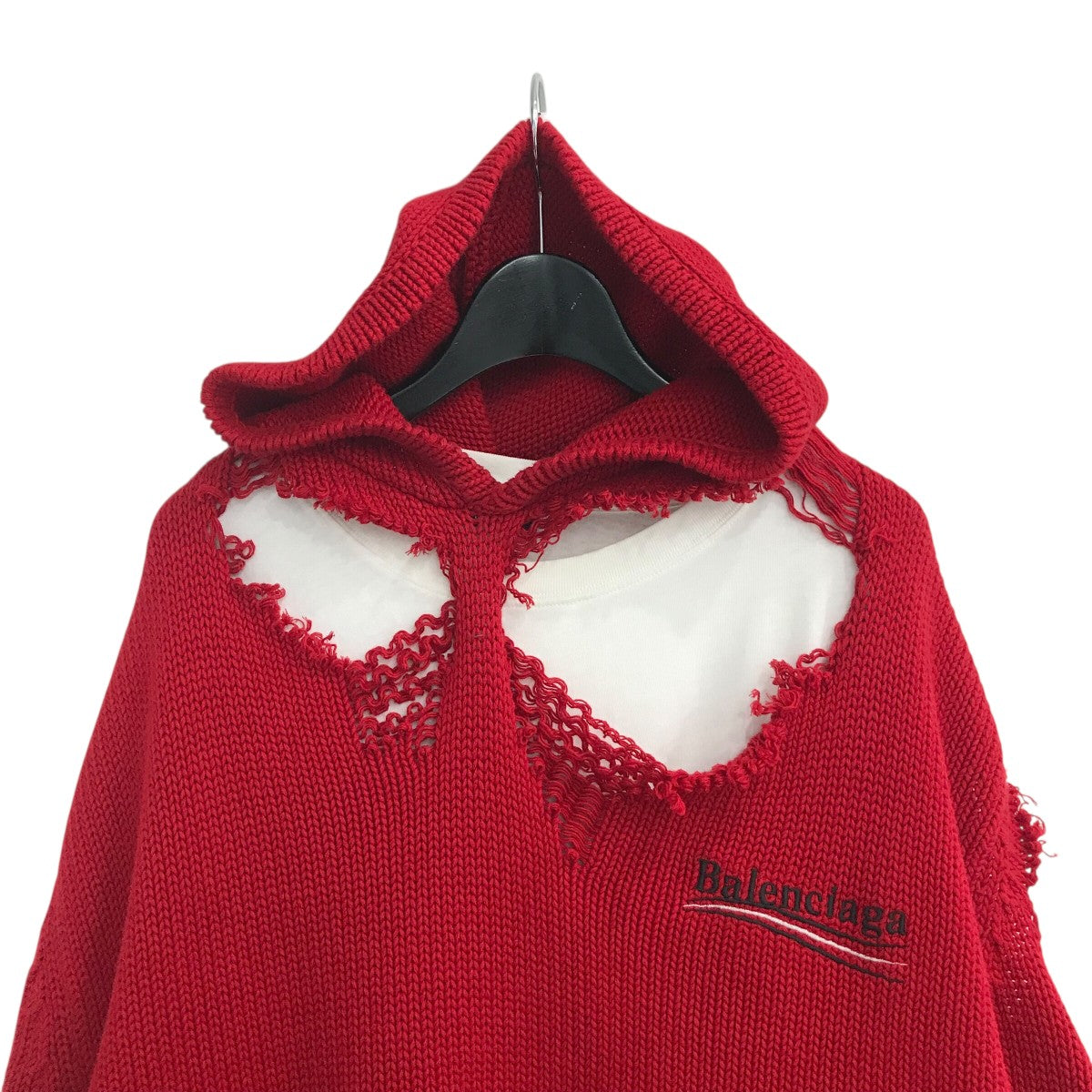 BALENCIAGA(バレンシアガ) ダメージ加工レイヤードニット