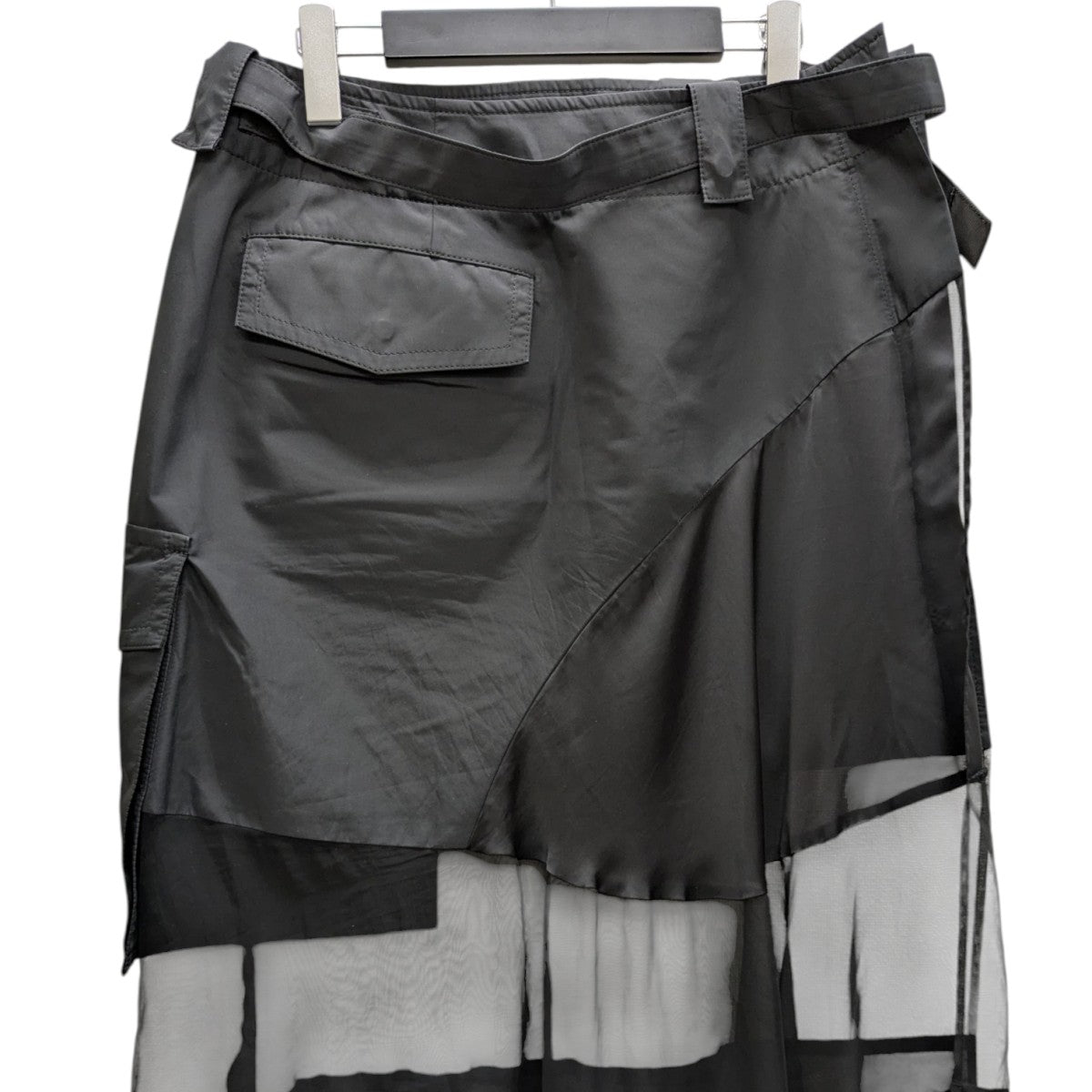 sacai サカイ　トレーナー スウェット　フレアスカート　スワンタイプ sacai(サカイ) 24SS Fabric Combo Skirt ファブリックコンボ