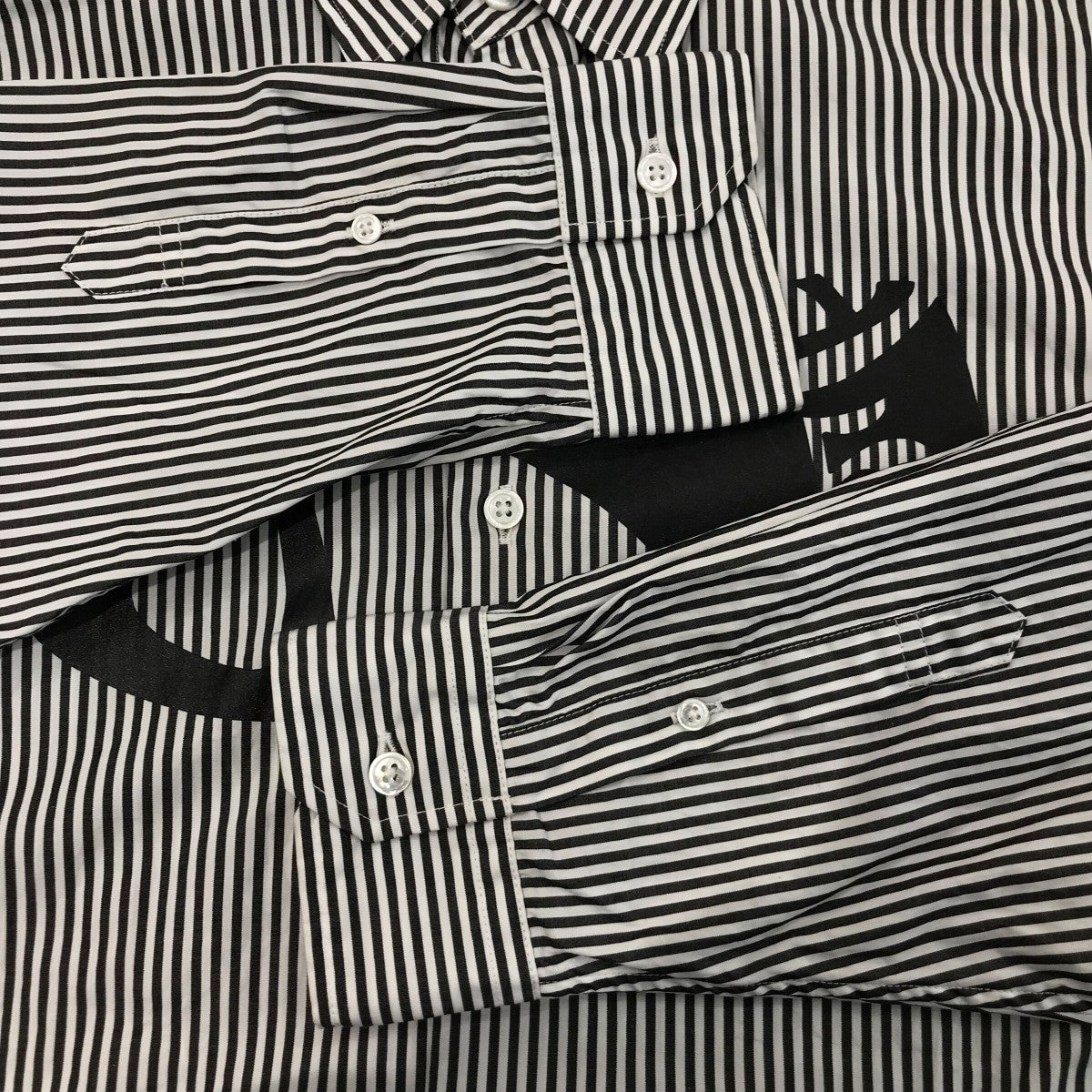 uniform experiment　ブルーストライプシャツ サイズ4 uniform experiment（ユニフォームエクスペリメント）の「LINE S