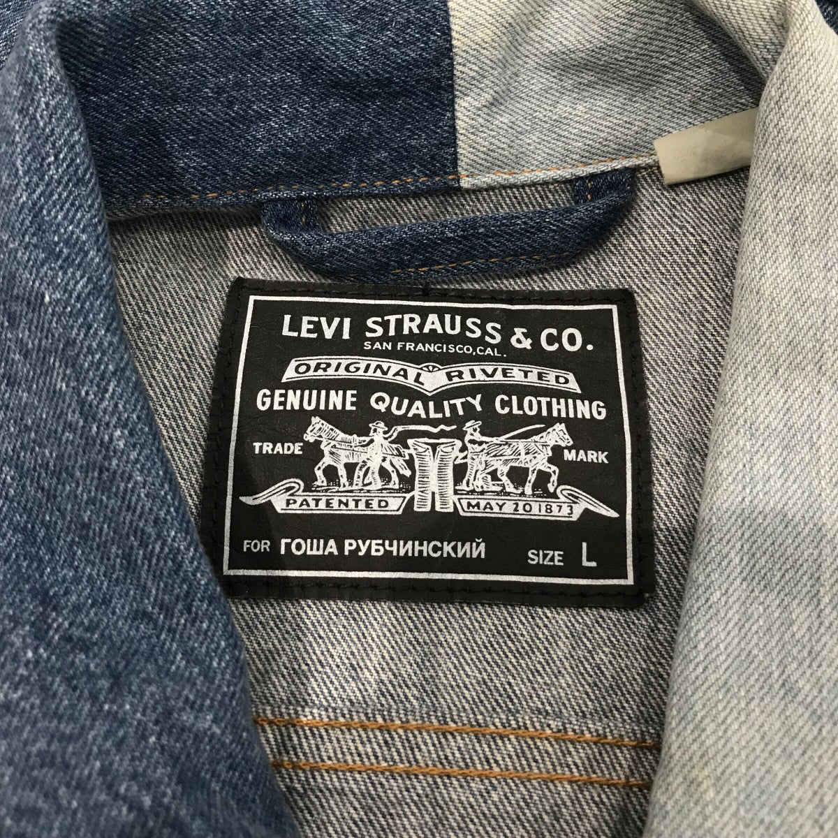 LEVI'S×Gosha Rubchinskiy 切替デニムジャケット59998 0001
