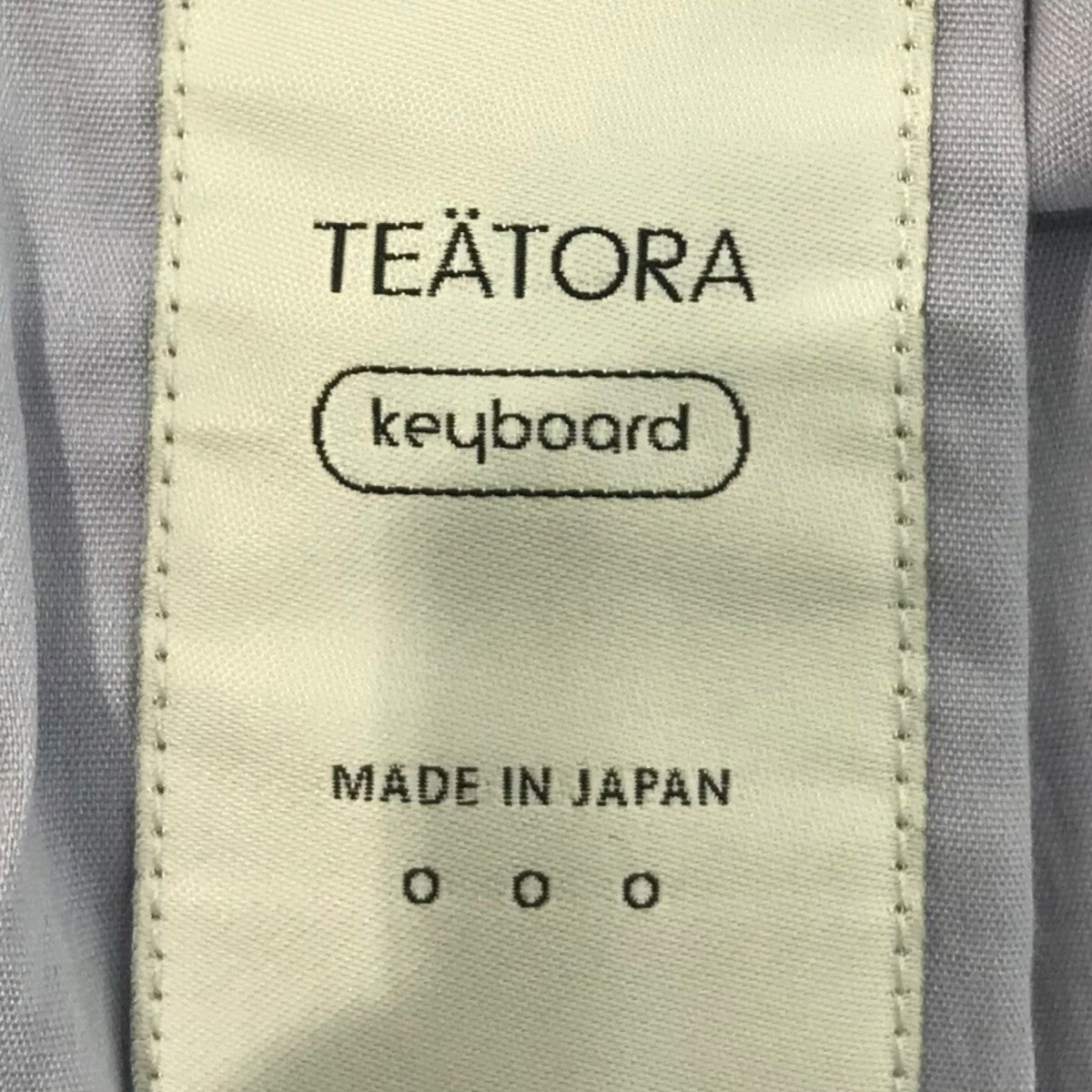 TEATORA(テアトラ) 「Keyboard Shirt KEY」オープンカラーシャツ