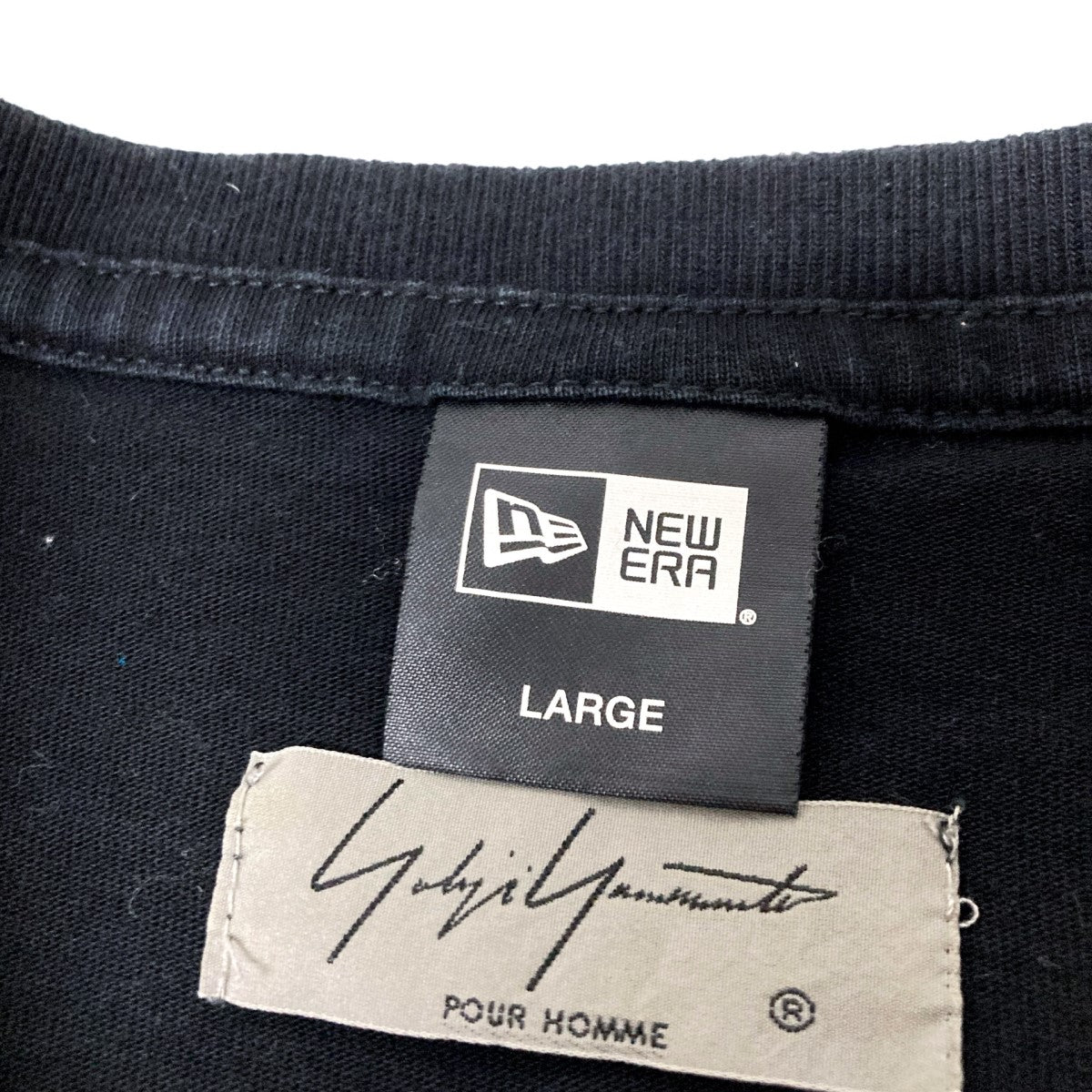 Yohji Yamamoto pour homme×New Era ロゴ刺繍長袖TシャツHH T99 076 HH