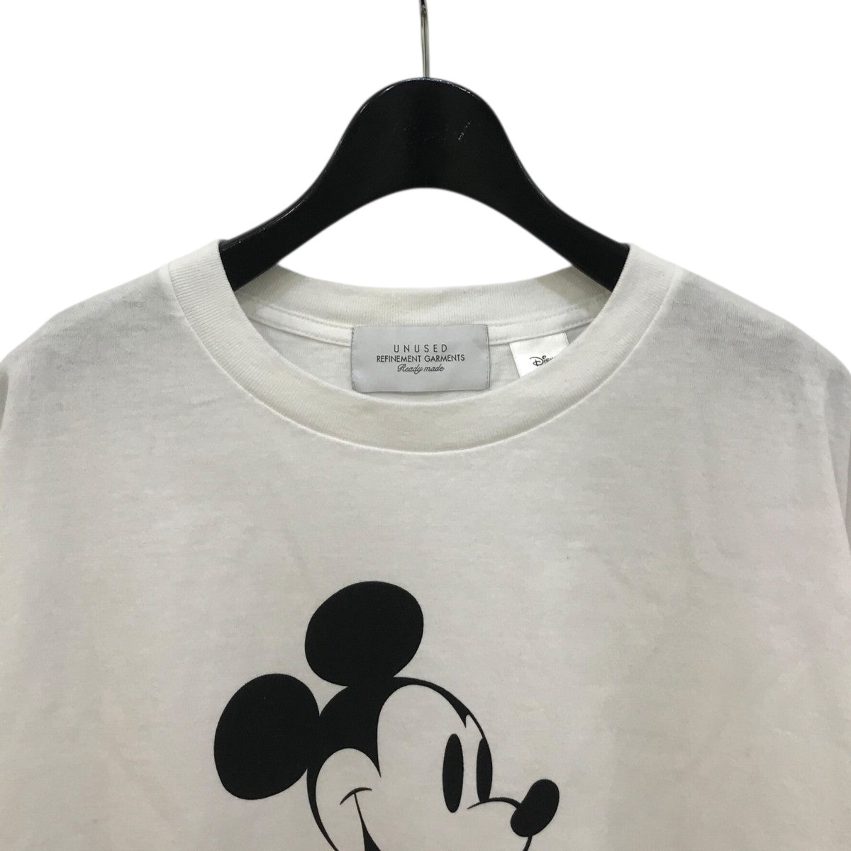 ミッキー様　SS 26ホワイト UNUSED×Disney 24AWプリント長袖Tシャツ ホワイト サイズ 3