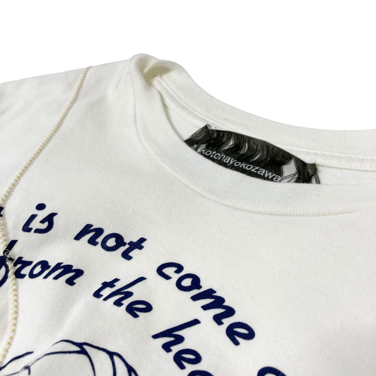 コトハ ヨコザワ kotohayokozawa BRA TEE プリントTシャツ KT22S CS02 オフホワイト サイズ：F kotohayokozawa(コトハ ヨコザワ) BRA TEEプリントTシャツKT22S