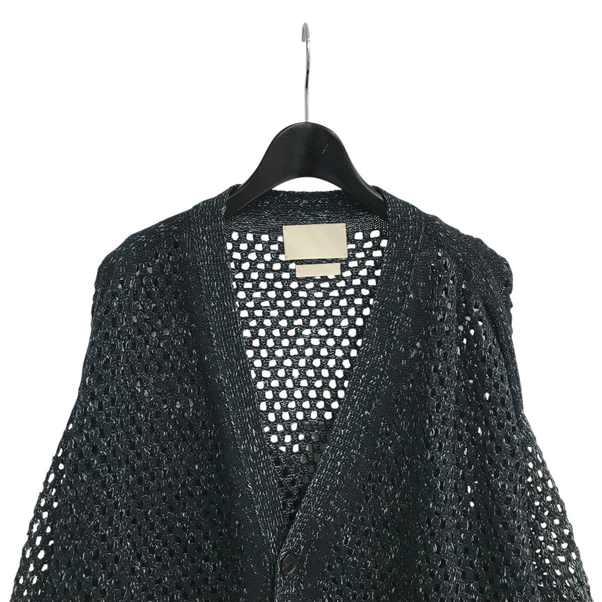 YOKE ヨーク メッシュ カーディガン YOKE MESH KNITTED BUTTONED CARDIGAN [WHITE] - Fresh Service