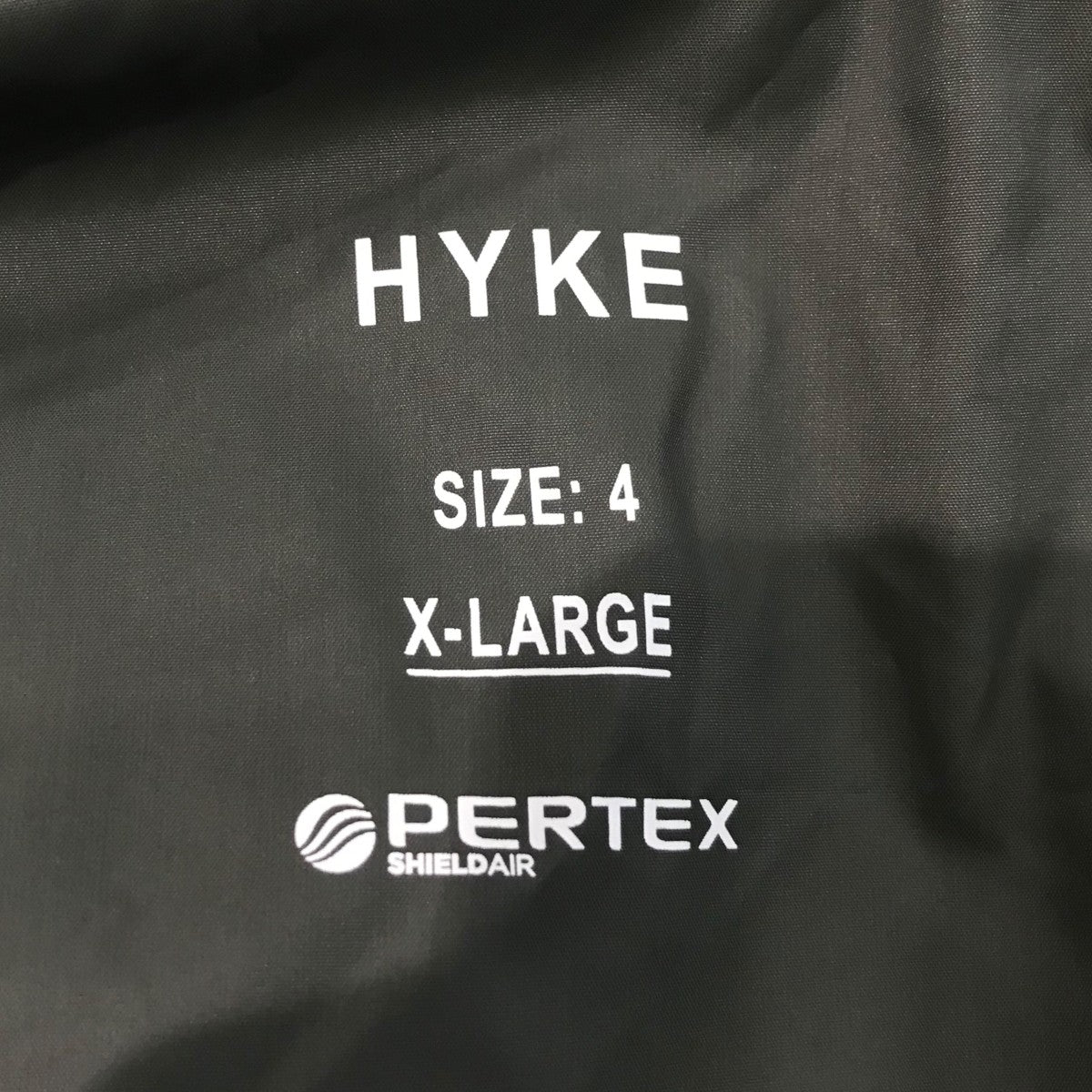 HYKE(ハイク) PERTEXモッズコート カーキ サイズ XL(4)｜【公式