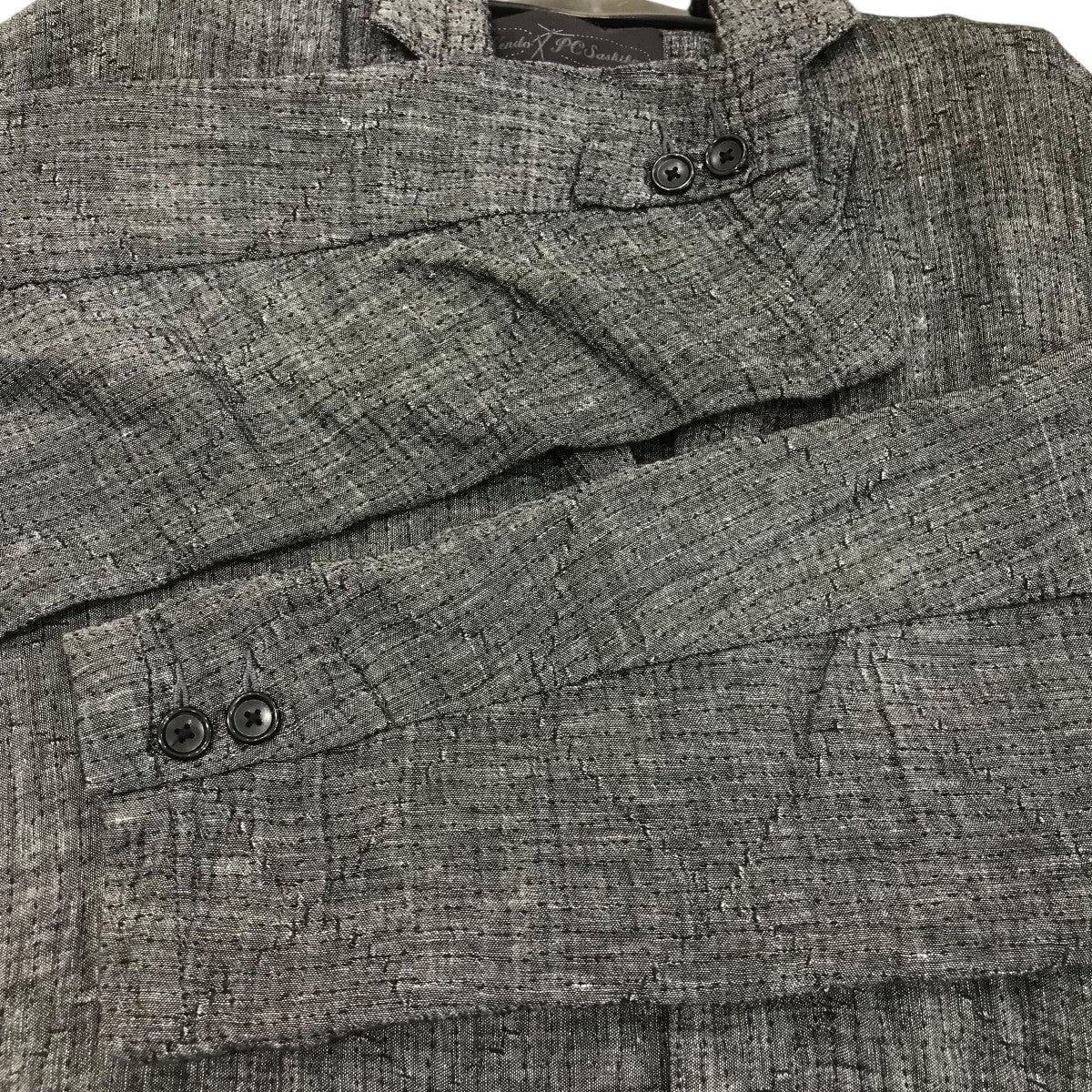 Porter Classic - 刺し子リネンプレミアムクラシックジャケット M Porter Classic - 刺し子リネンプレミアムクラシックジャケット