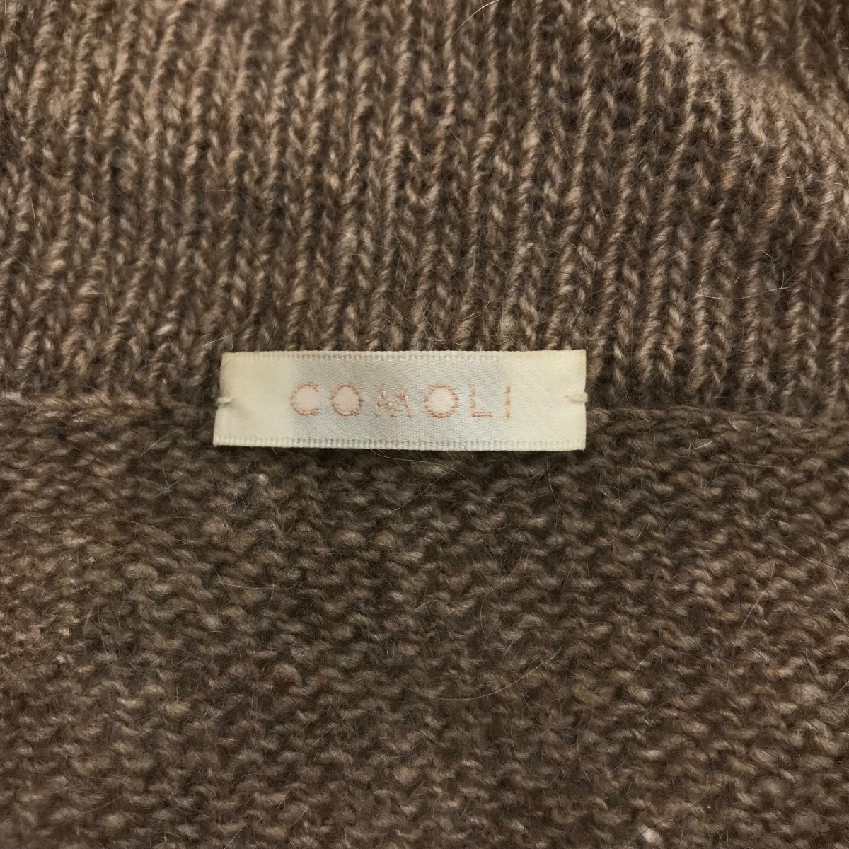 COMOLI カシミヤニットジャケット ベージュ COMOLI カシミヤニットジャケット