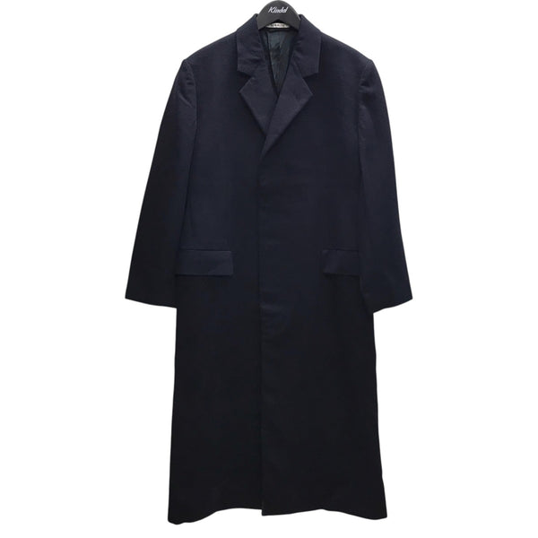 AURALEE ダークネイビー チェスターコート AURALEE(オーラリー) CASHMERE MOLESKIN CHESTERFIELD COAT カシミヤ