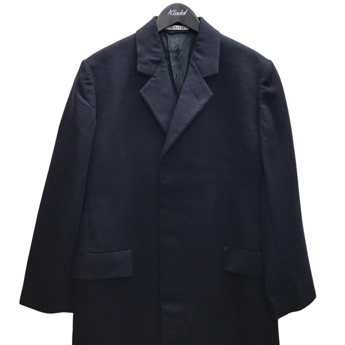 AURALEE CASHMERE MOLESKIN CHESTERFIELD COAT カシミヤチェスターコート 古着・中古-2枚目のアイテム画像