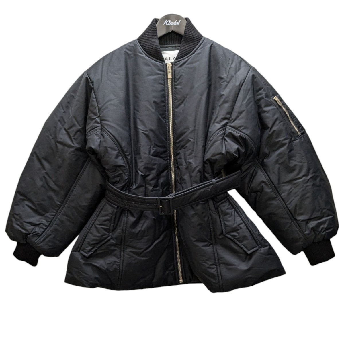Belted Zip-Up Bomber Jacket ベルト付き ボンバー ジャケット