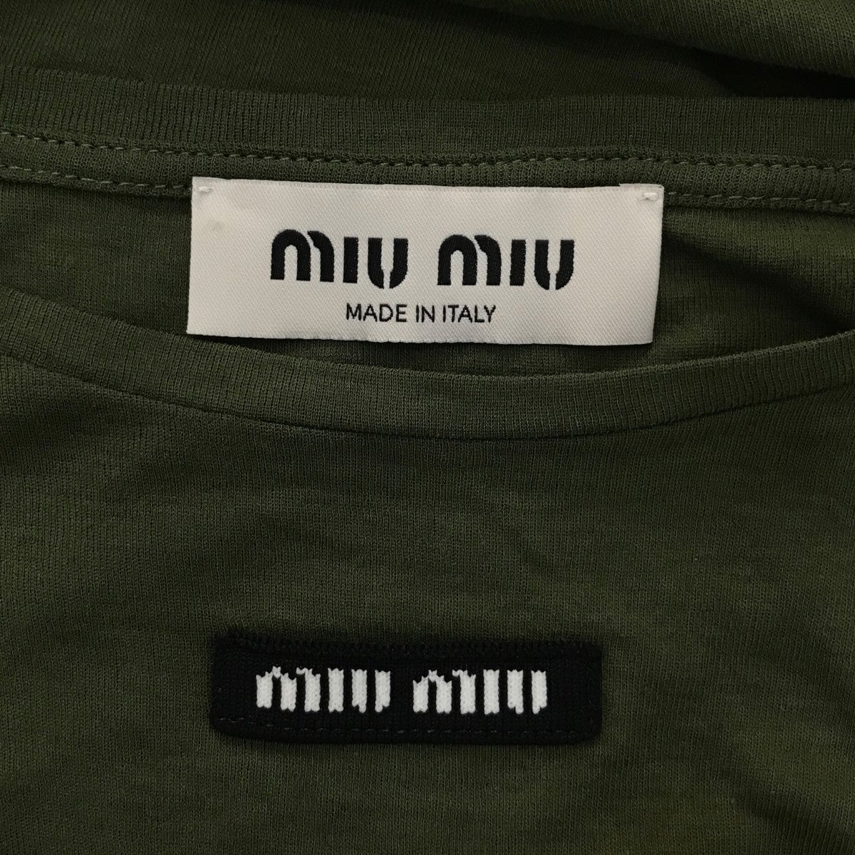 MIU MIU(ミュウミュウ) リブ編み ジャージー ドレスMJA842 MJA842