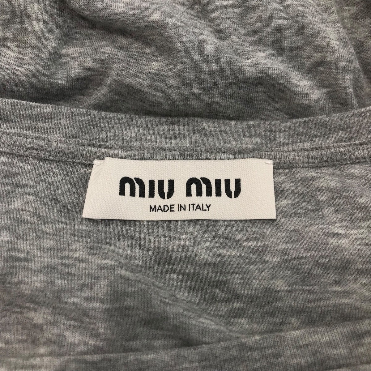MIU MIU(ミュウミュウ) リブ編み ジャージー ドレスMJA842