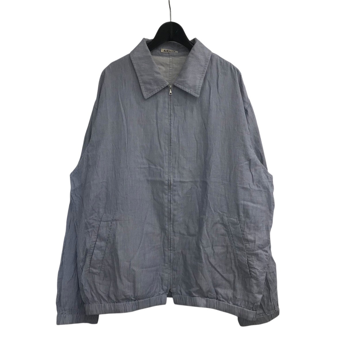 新品未使用　オーラリー　AURALEE ビッグトレンチコート　グレー　Lサイズ AURALEE(オーラリー) 「GIZA LIGHT WEIGHT DOUBLE-CLOTH ZIP