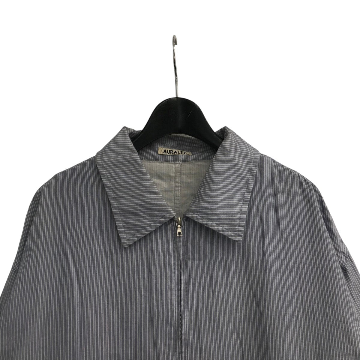 【限定セール✨】AURALEE SPRINGY COTTON DOUBLE AURALEE GIZA LIGHT WEIGHT DOUBLE-CLOTH ZIP BL