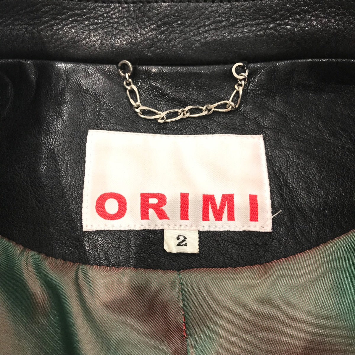 ORIMI(オリミ) レザーライダースジャケット ブラック サイズ 2｜【公式