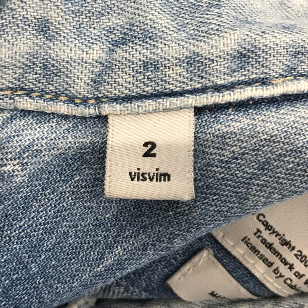 visvim デニムウエスタンシャツ　サイズ2 VISVIM(ビズビム) デニムウエスタンシャツ インディゴ サイズ 2