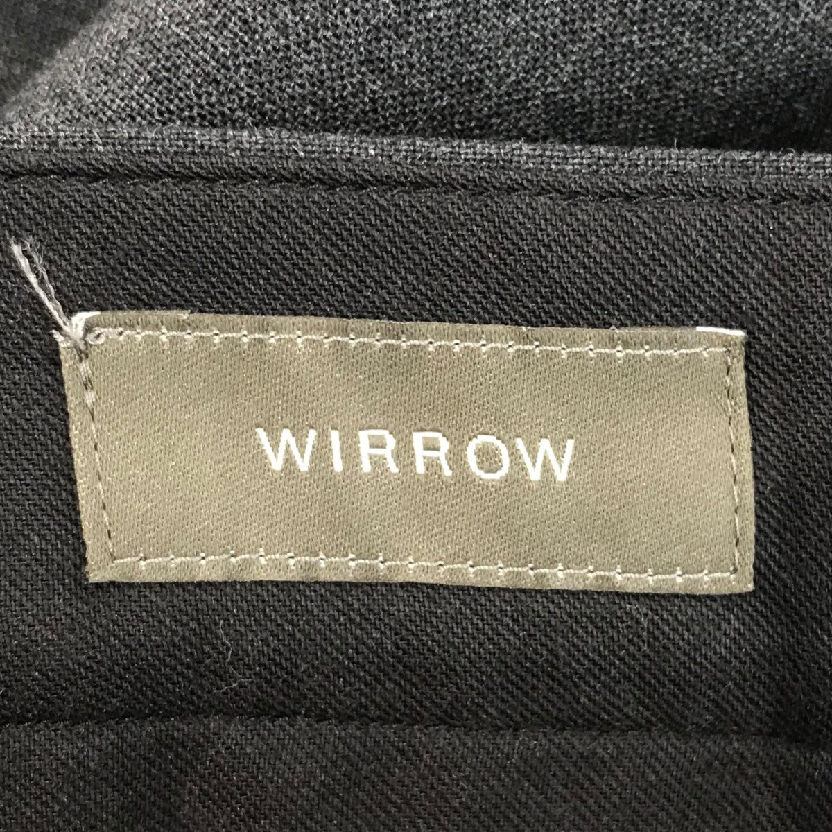 WIRROW(ウィロウ) 23SS「WOOL TROPICAL WIDE SLACKS」ウール