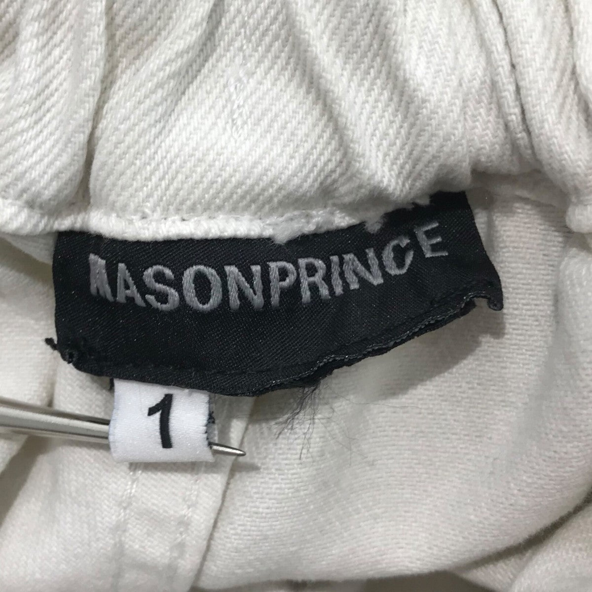 ワイドシルエット ハードダメージ デニムハーフパンツ 【MASONPRINCE】 ワイドシルエット ハードダメージ デニムハーフパンツ NDK1918