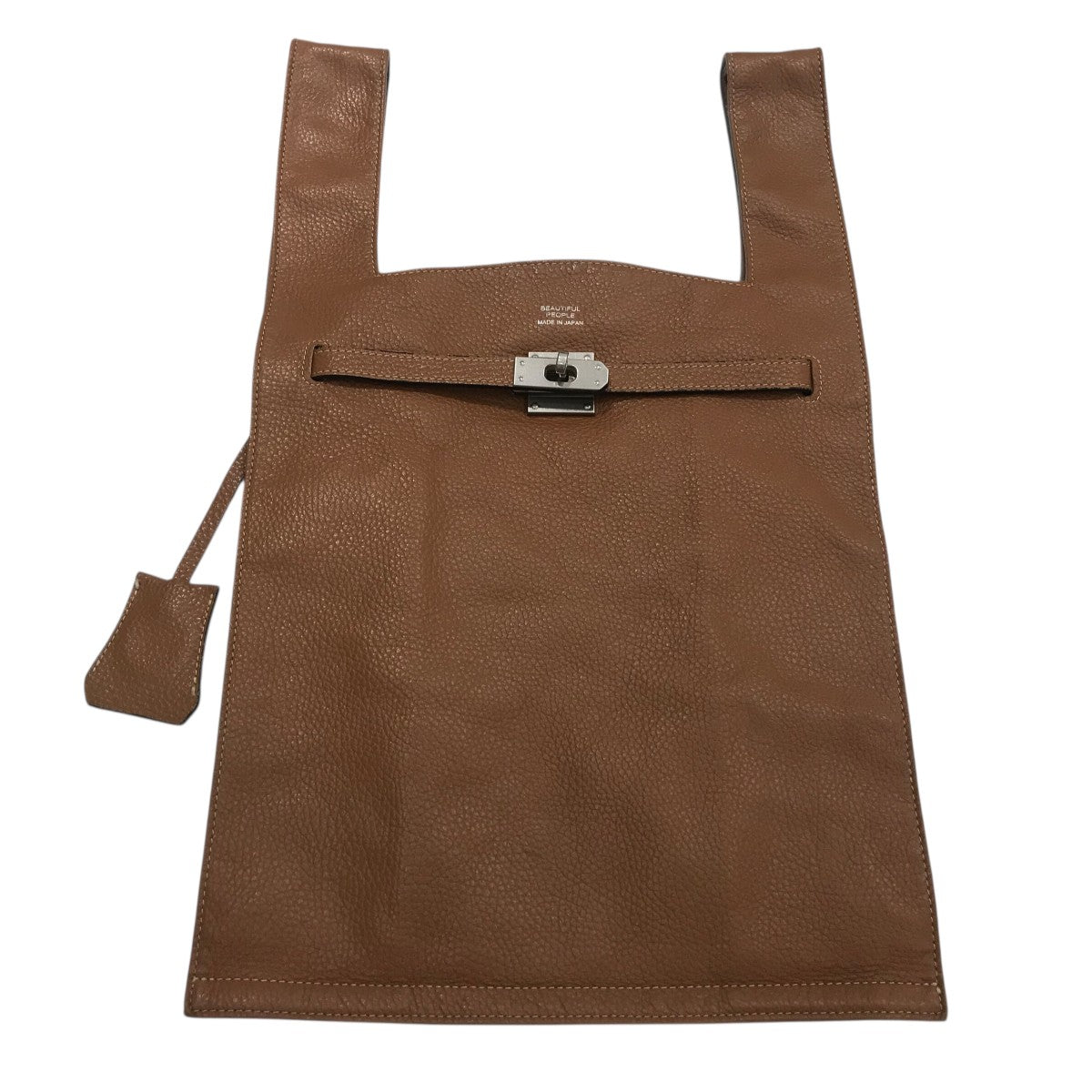 beautiful people バーガンディ レザー ハンドバッグ beautiful people(ビューティフルピープル) 「large market bag