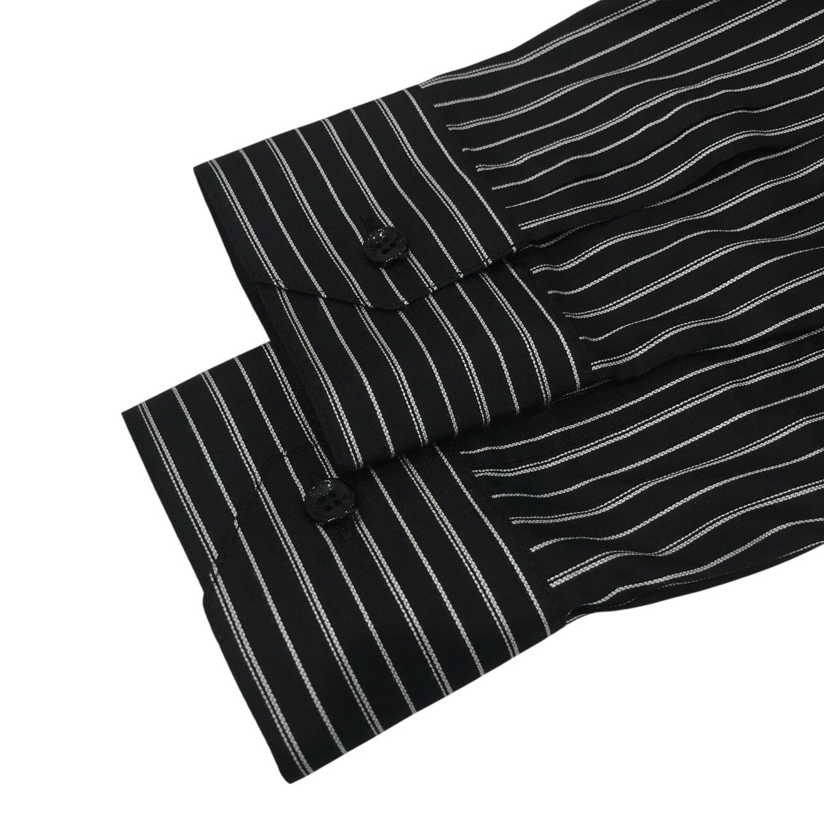 SAINT LAURENT　22AW　ストライプシルクシャツ　サイズ40 シャツ（ストライプ／シルク／サテン） | Saint Laurent | YSL JP