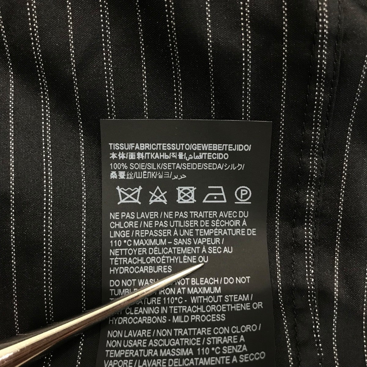 SAINT LAURENT　22AW　ストライプシルクシャツ　サイズ40 SAINT LAURENT 22AW ストライプシルクシャツ サイズ40