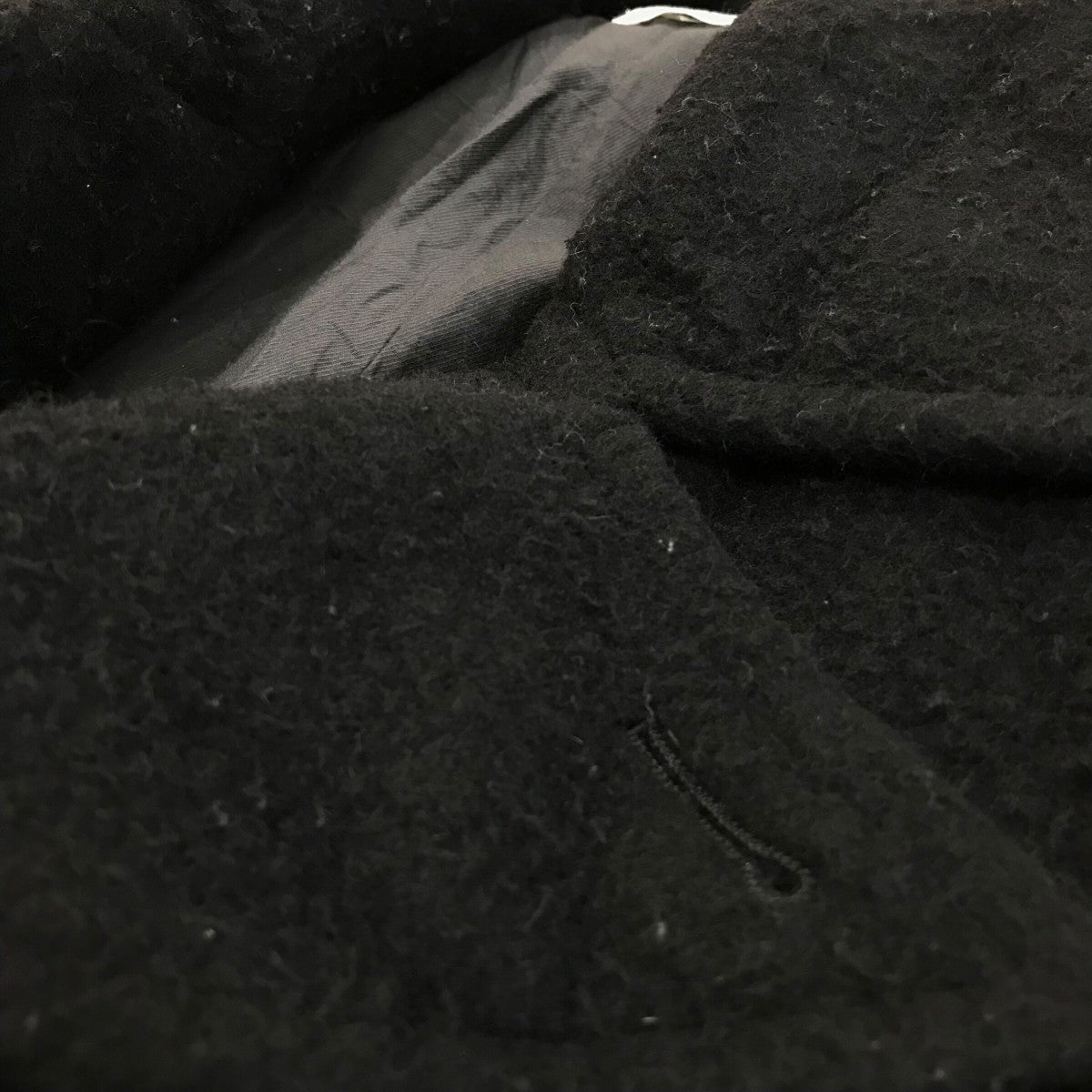 「Faded Napping Melton Pencil Coat」ナッピング加工ダブルコート1253 90 001