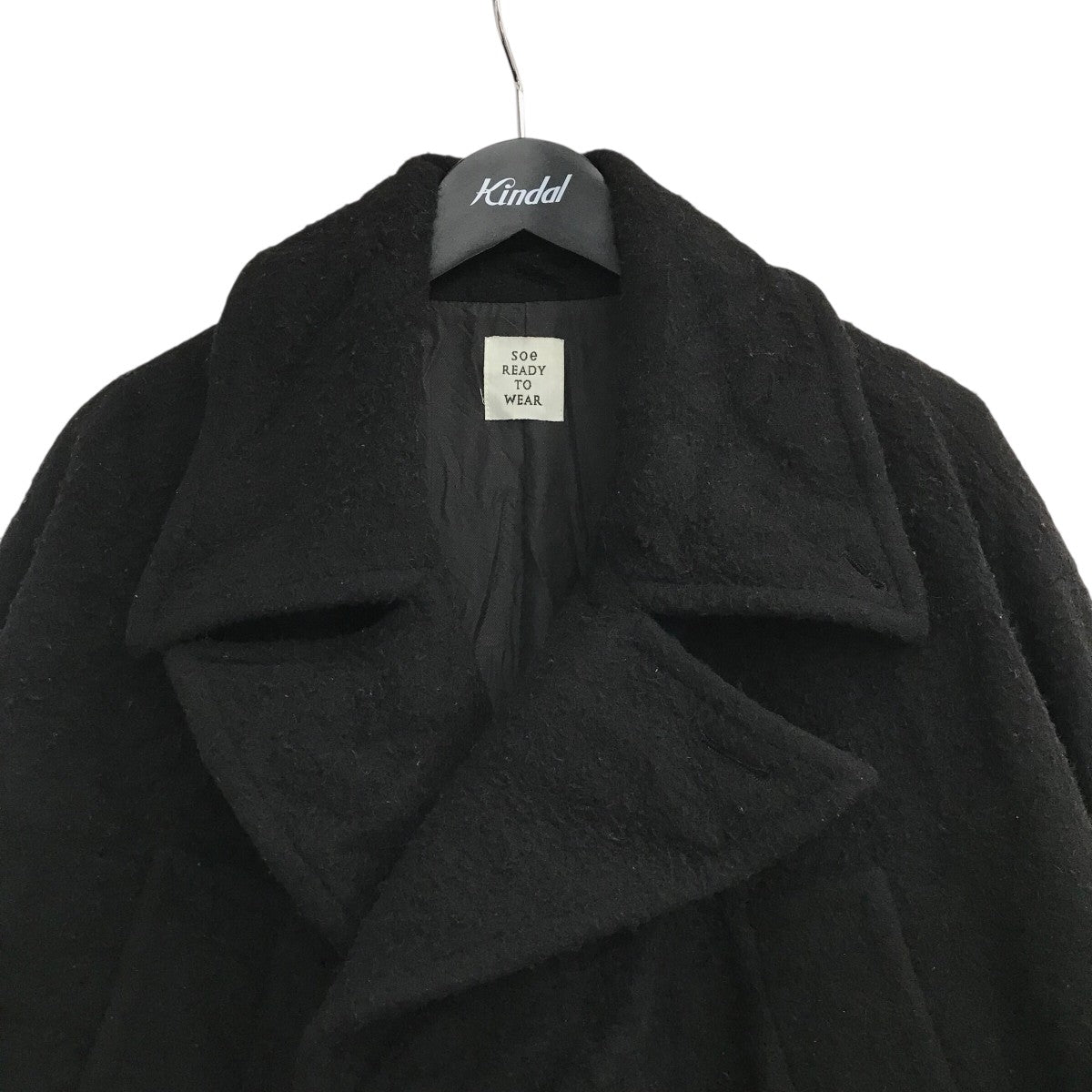 「Faded Napping Melton Pencil Coat」ナッピング加工ダブルコート1253 90 001