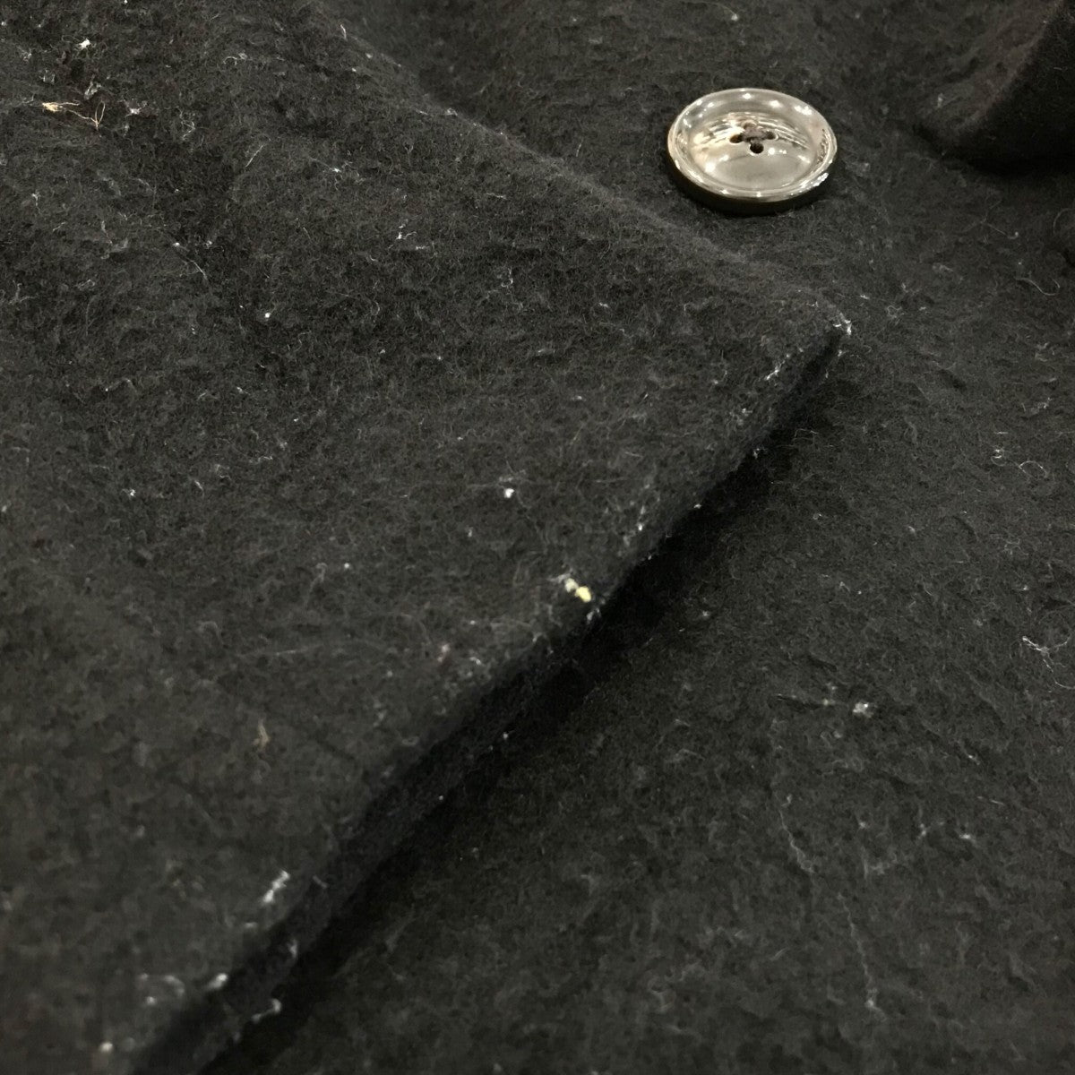 「Faded Napping Melton Pencil Coat」ナッピング加工ダブルコート1253 90 001