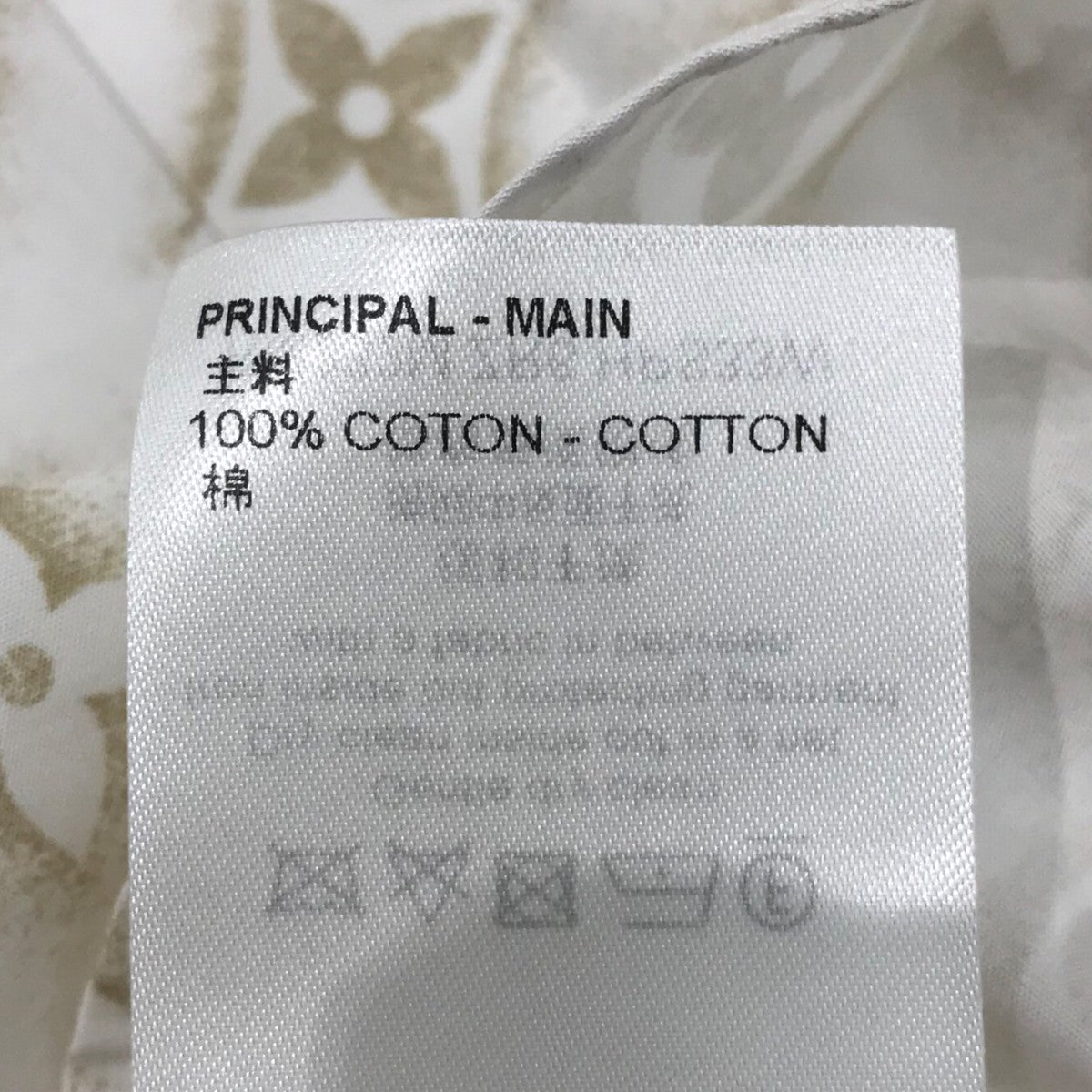 大人気☆ルイヴィトン☆シャツ☆長袖☆ロールアップ☆コットン100%☆ホワイト！ LOUIS VUITTON ルイヴィトン 25SS モノグラムプリント ロング