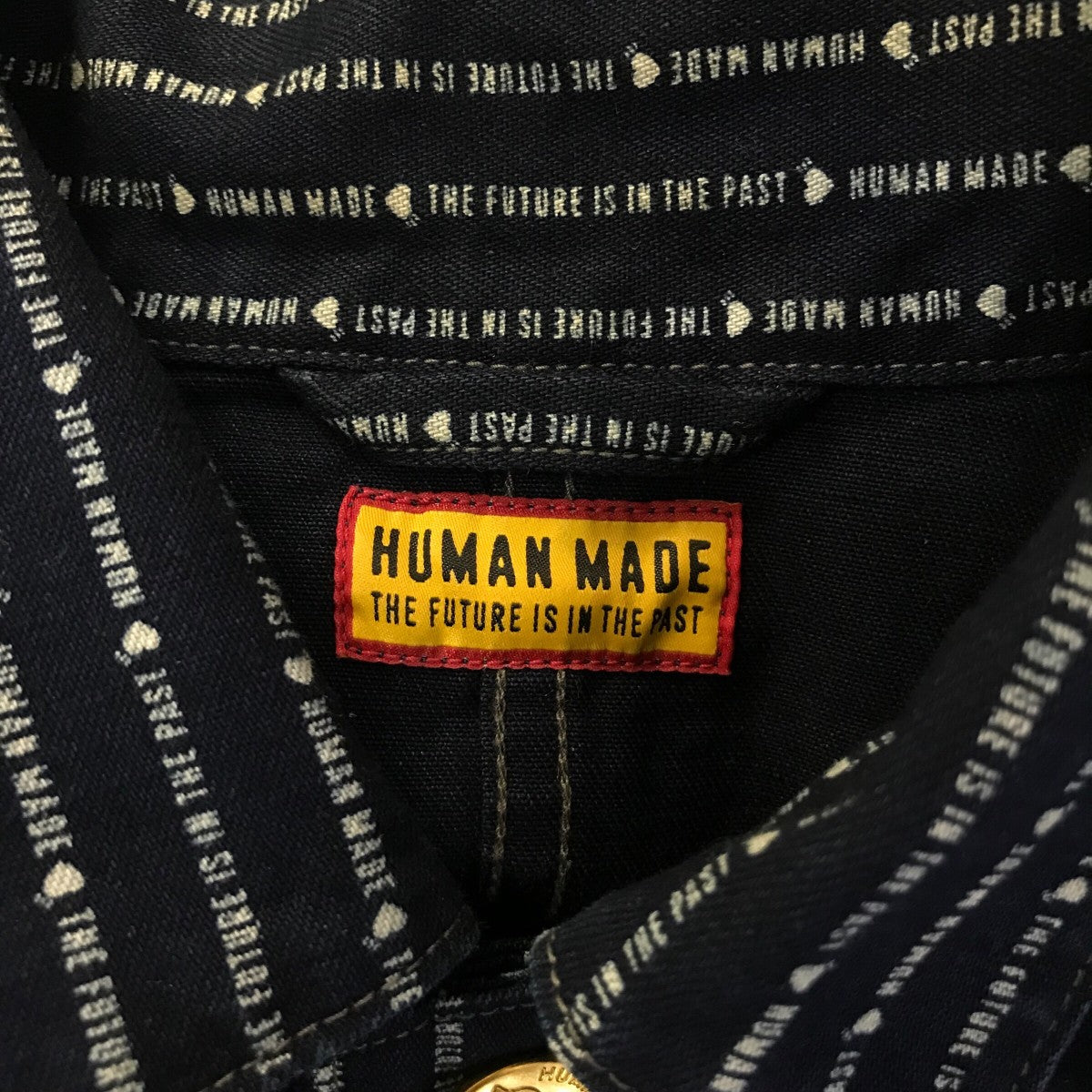 ヒューマンメイド　 ストライプ カバーオール　human made BEAMS（ビームス）の「□HUMAN MADE / POST OVERALLS PINSTRIPE