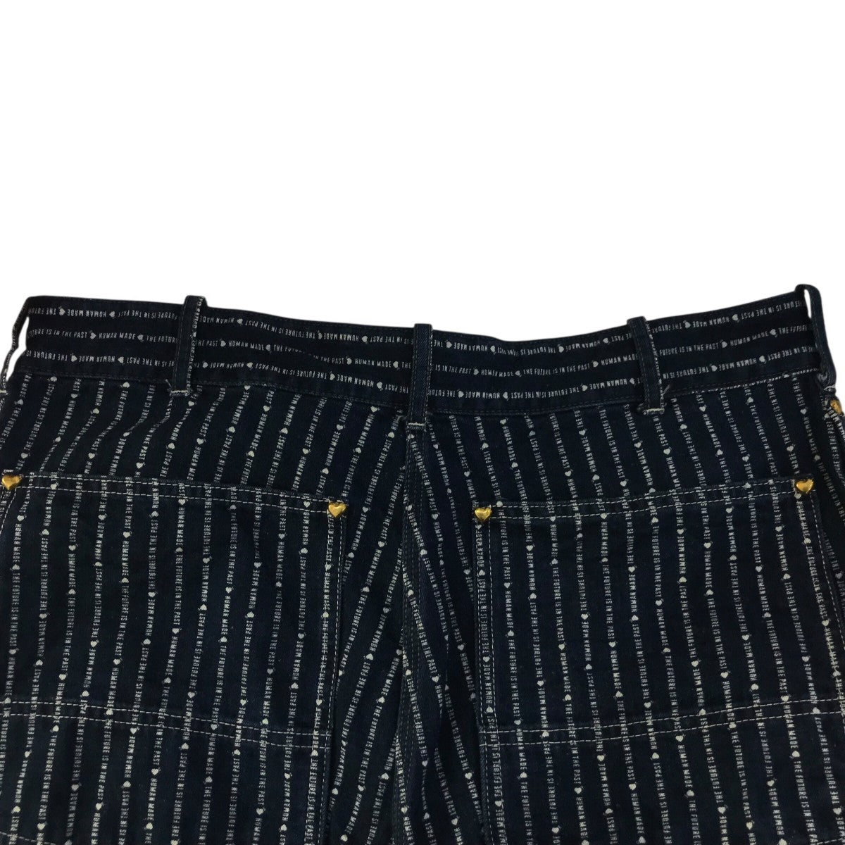 HUMAN MADE(ヒューマンメイド) 「WABASH WORK PANTS」ロゴストライプ
