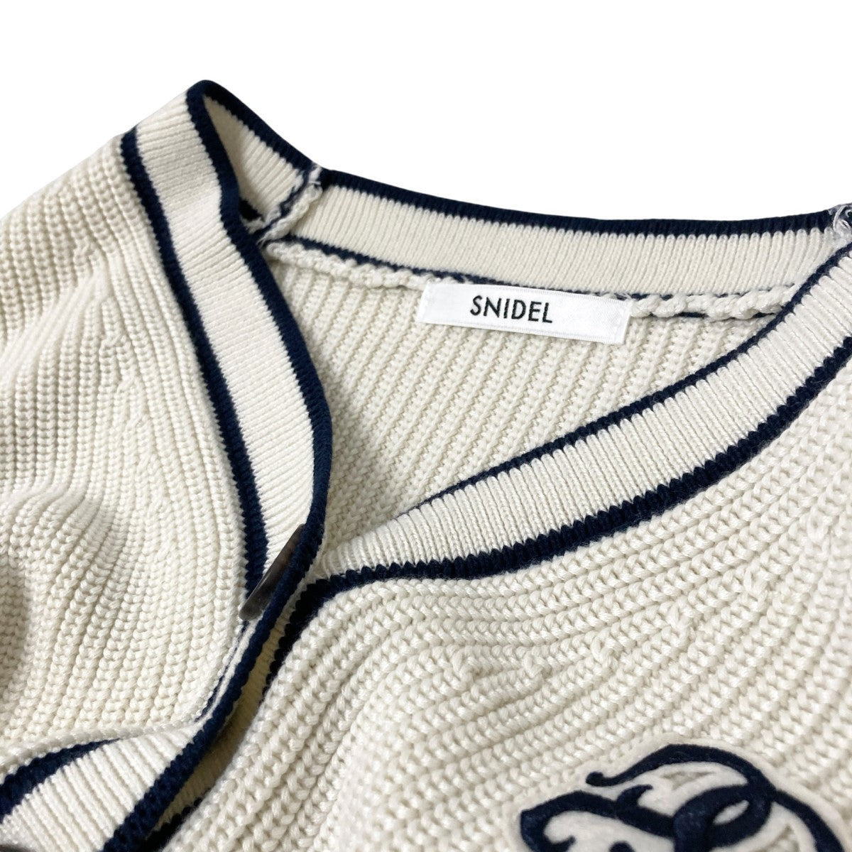 Snidel(スナイデル) SustainableトラッドカーディガンVネック