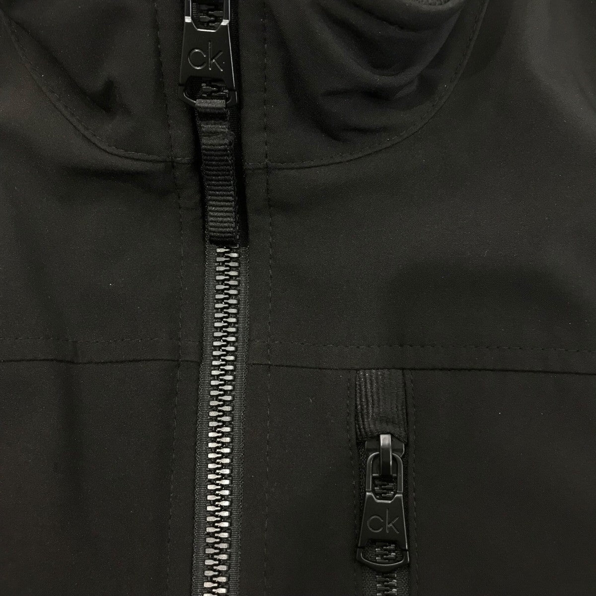 極美品 カルバンクライン ジップアップ ジャケット ボアジャケット Ｌ 黒 ck Calvin Klein Jeans カルバンクライン ボアジャケット