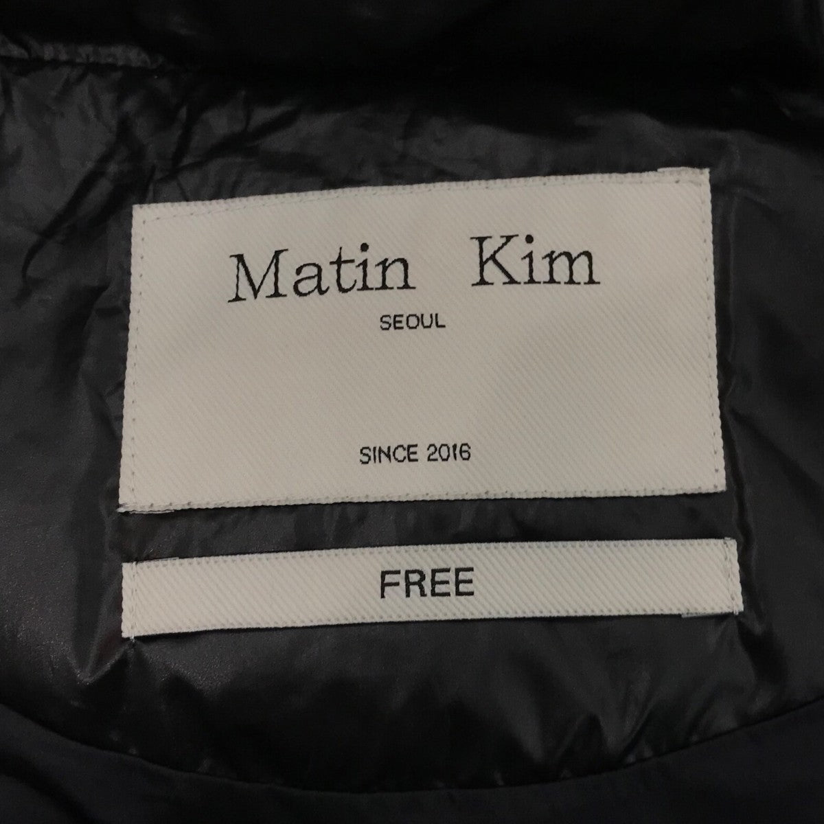 Matin Kim(マーティンキム) ダウンベスト ブラック サイズ Free