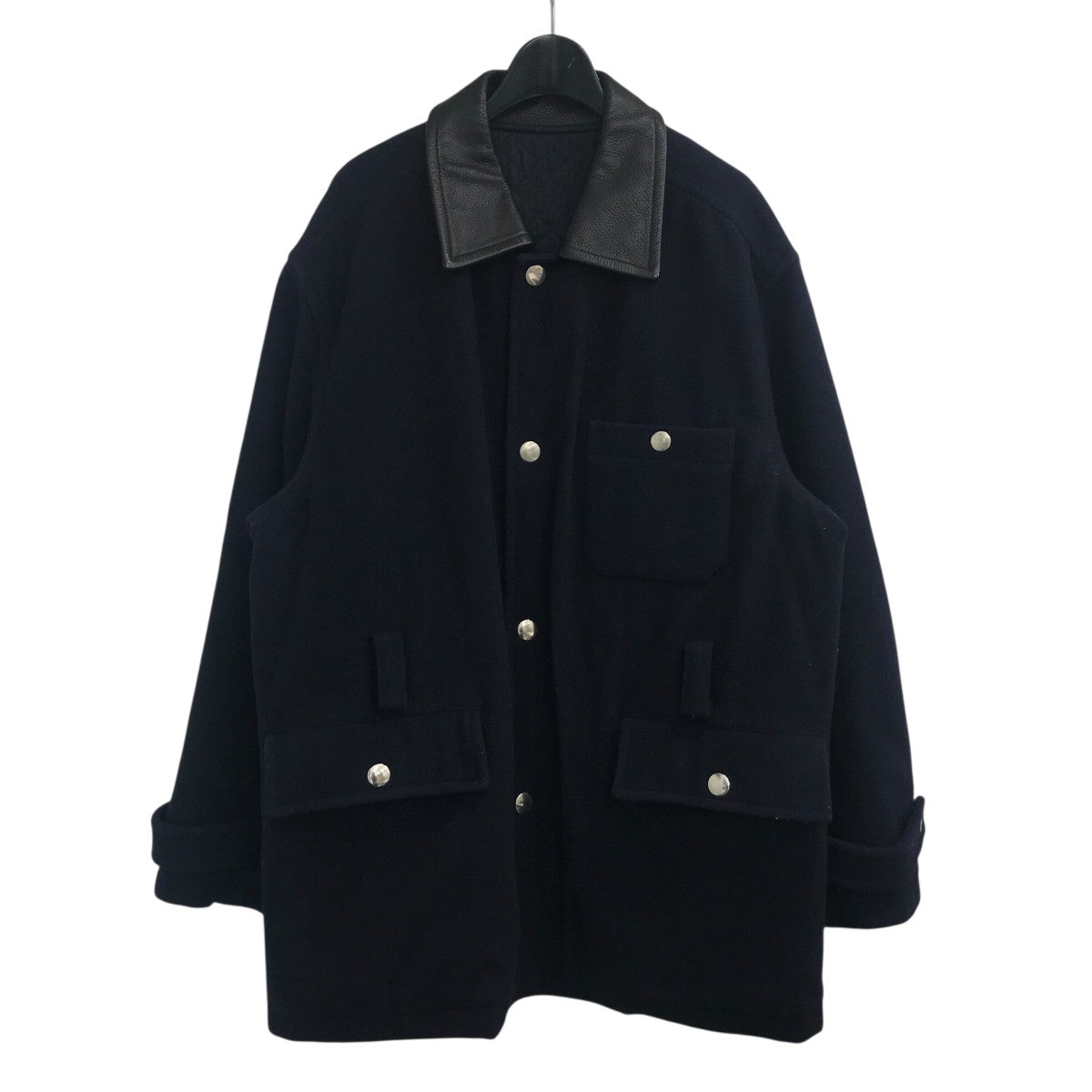 COMME des GARÇONS HOMME 濃紺ウールコートM COMME des GARÇONS HOMME 濃紺ウールコートM