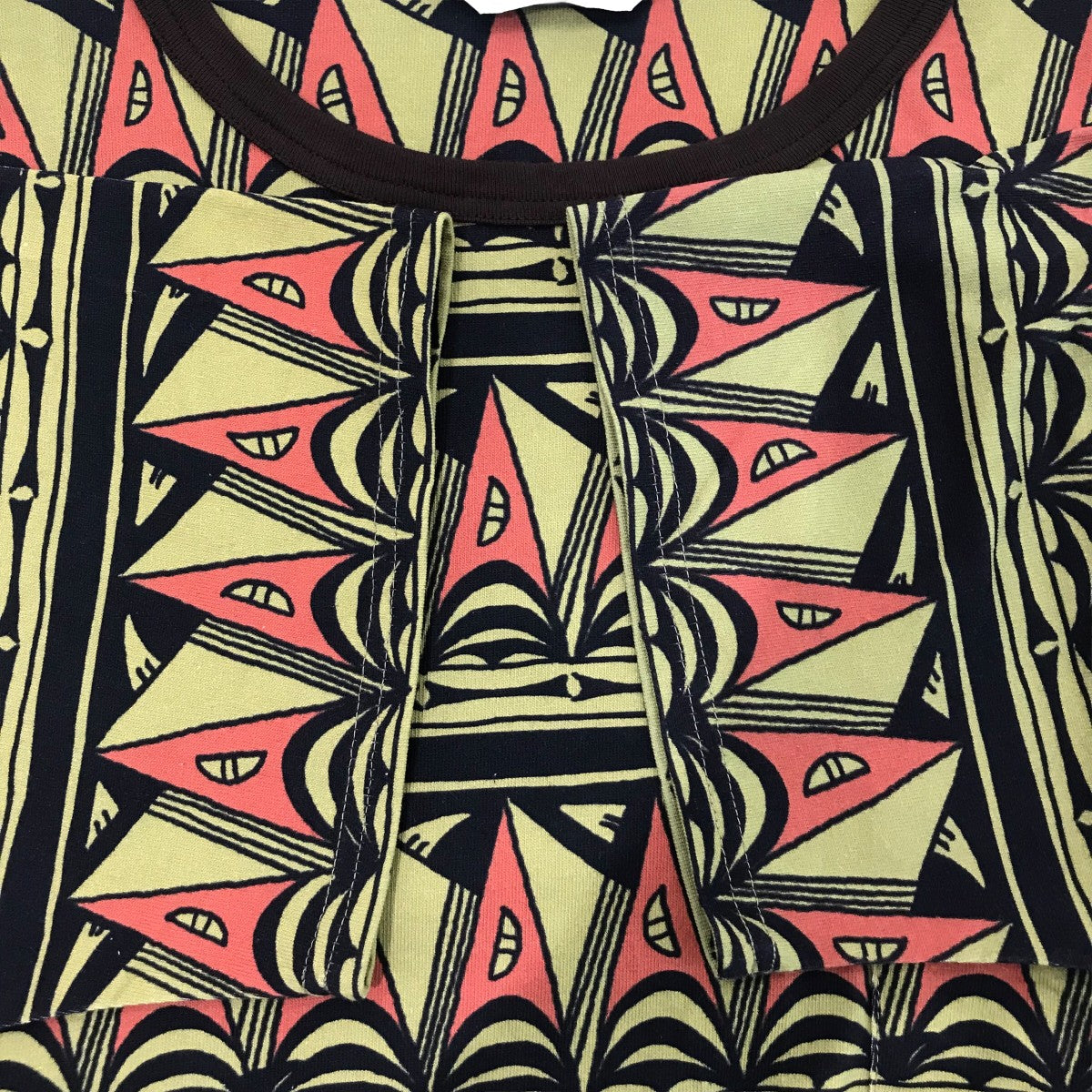 25SS「H S POCKET T-SHIRT PRIMITIVE BORDER」総柄プリントTシャツ25SSCST002