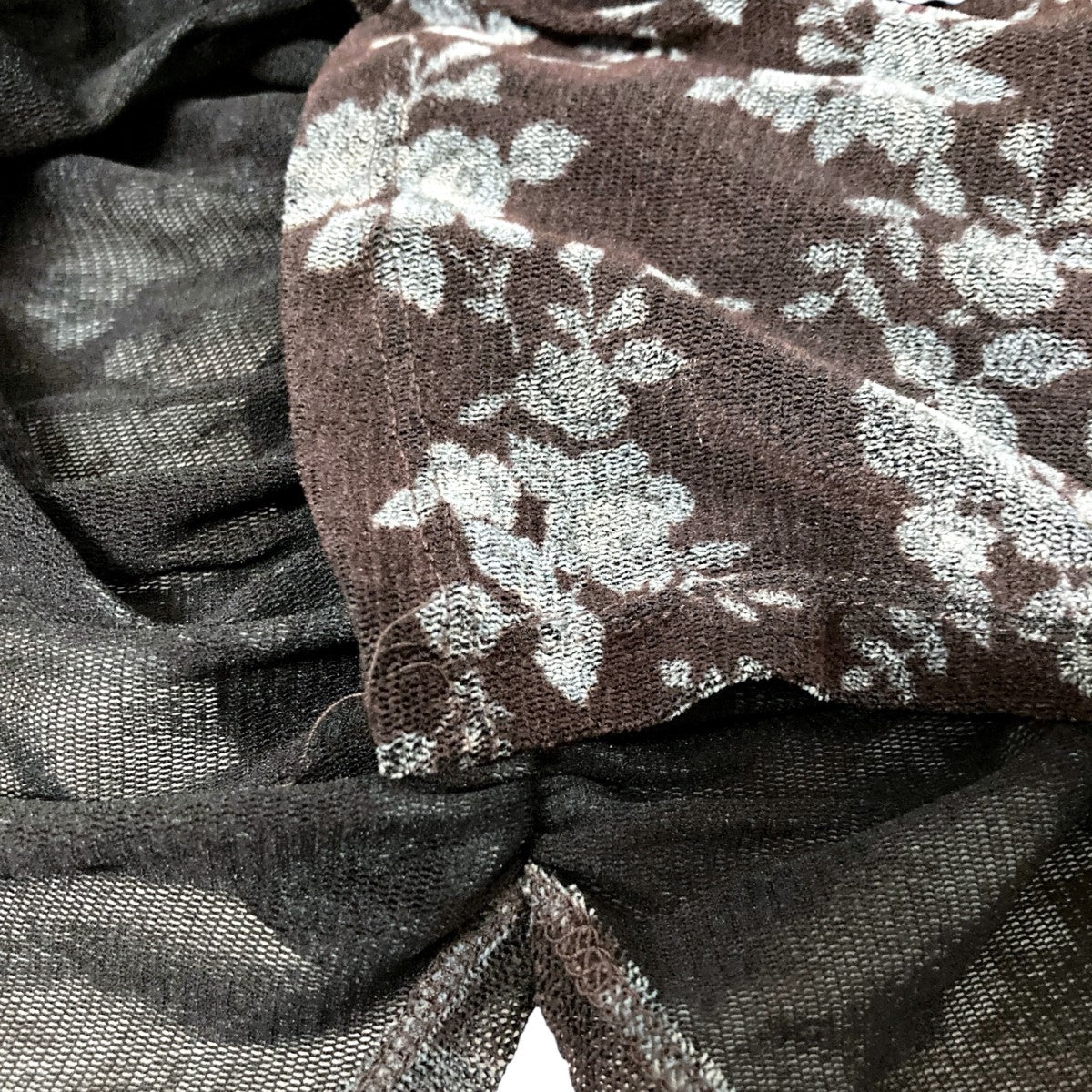 FETICO(フェティコ) ROSE VELVET TULLE SHIRRING TOPベルベット