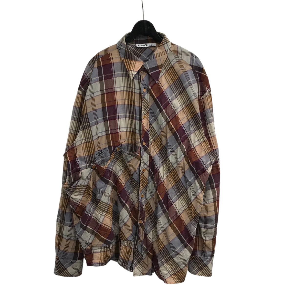 Acne Studios レーヨンシャツ　新品 ACNE STUDIOS(アクネストゥディオズ) チェックシャツFN MN