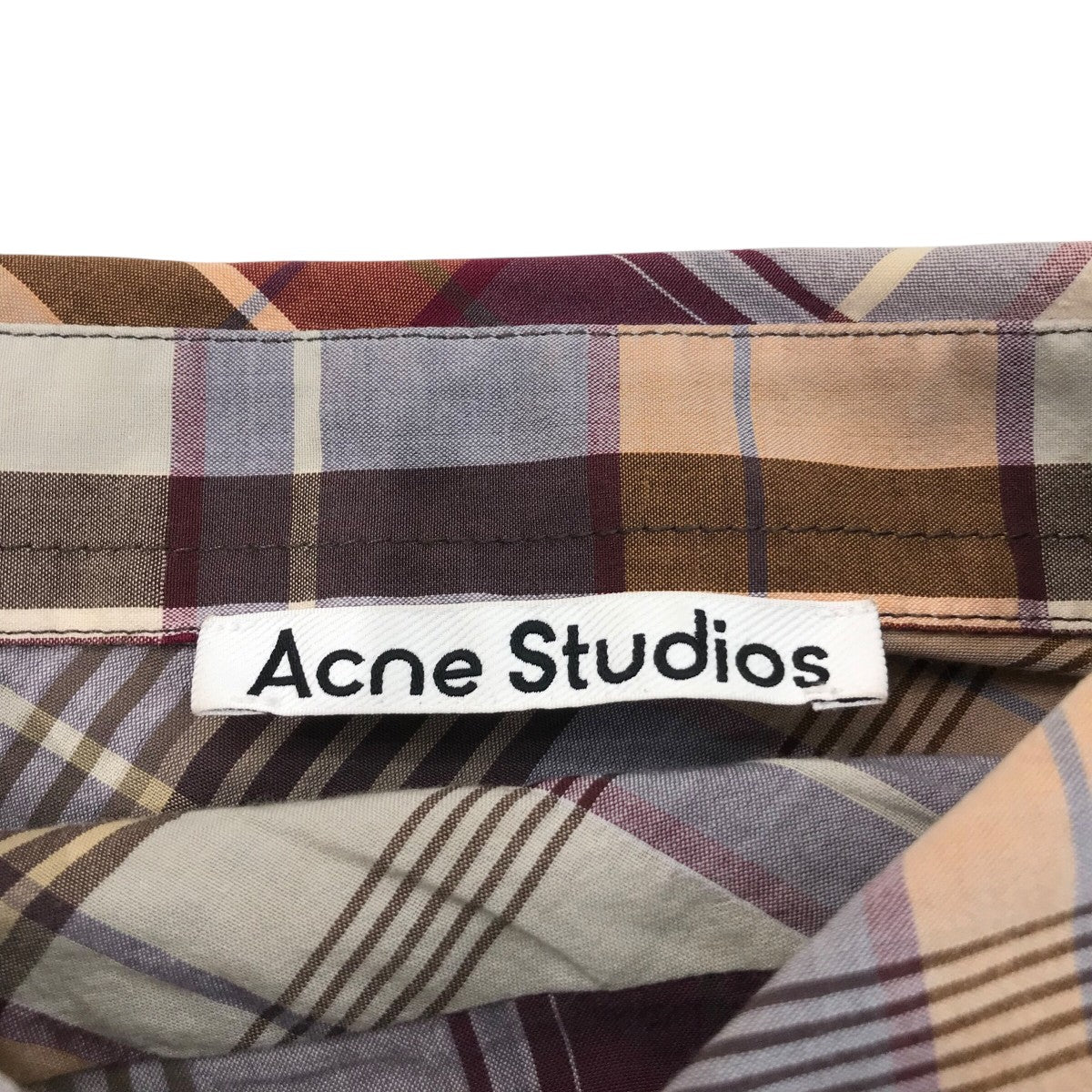 Acne Studios レーヨンシャツ　新品 ACNE STUDIOS(アクネストゥディオズ) チェックシャツFN MN